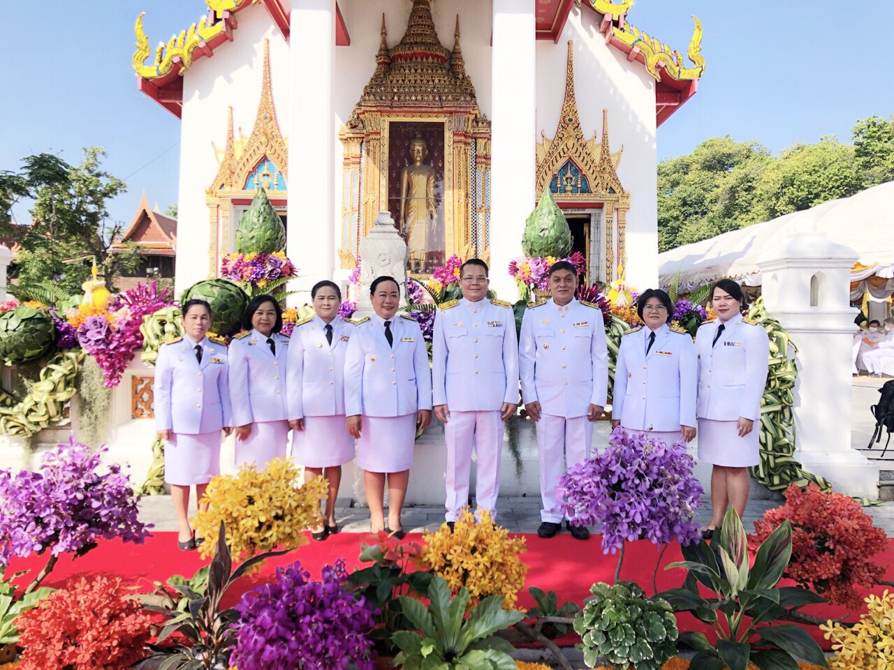 พช.สกลนคร ร่วมพิธีถวายผ้าพระกฐินพระราชทานกรมการพัฒนาชุมชน ประจำปี 2563