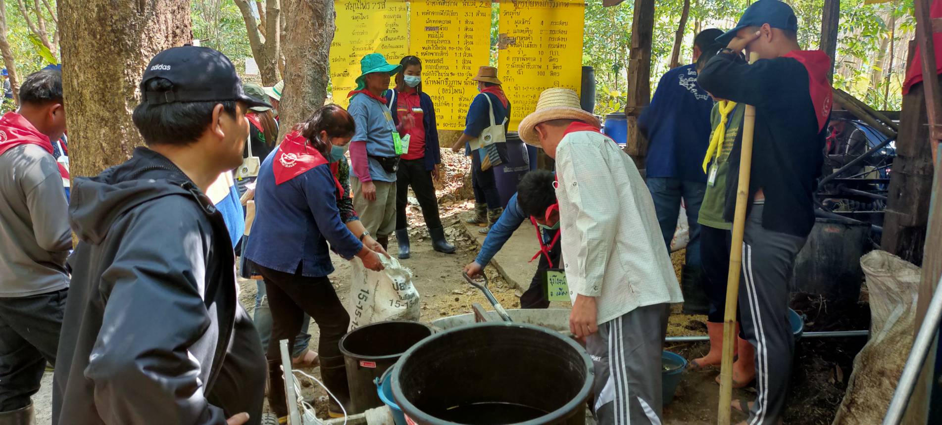 วันที่ 2  ฝึกอบรมเพิ่มทักษะระยะสั้นการพัฒนากสิกรรมสู่ระบบเศรษฐกิจพอเพียง รูปแบบ “โคก หนอง นา โมเดล ” รุ่นที่ 2 ณ ศูนย์กสิกรรมธรรมชาติฅนฮักถิ่น สกลนคร