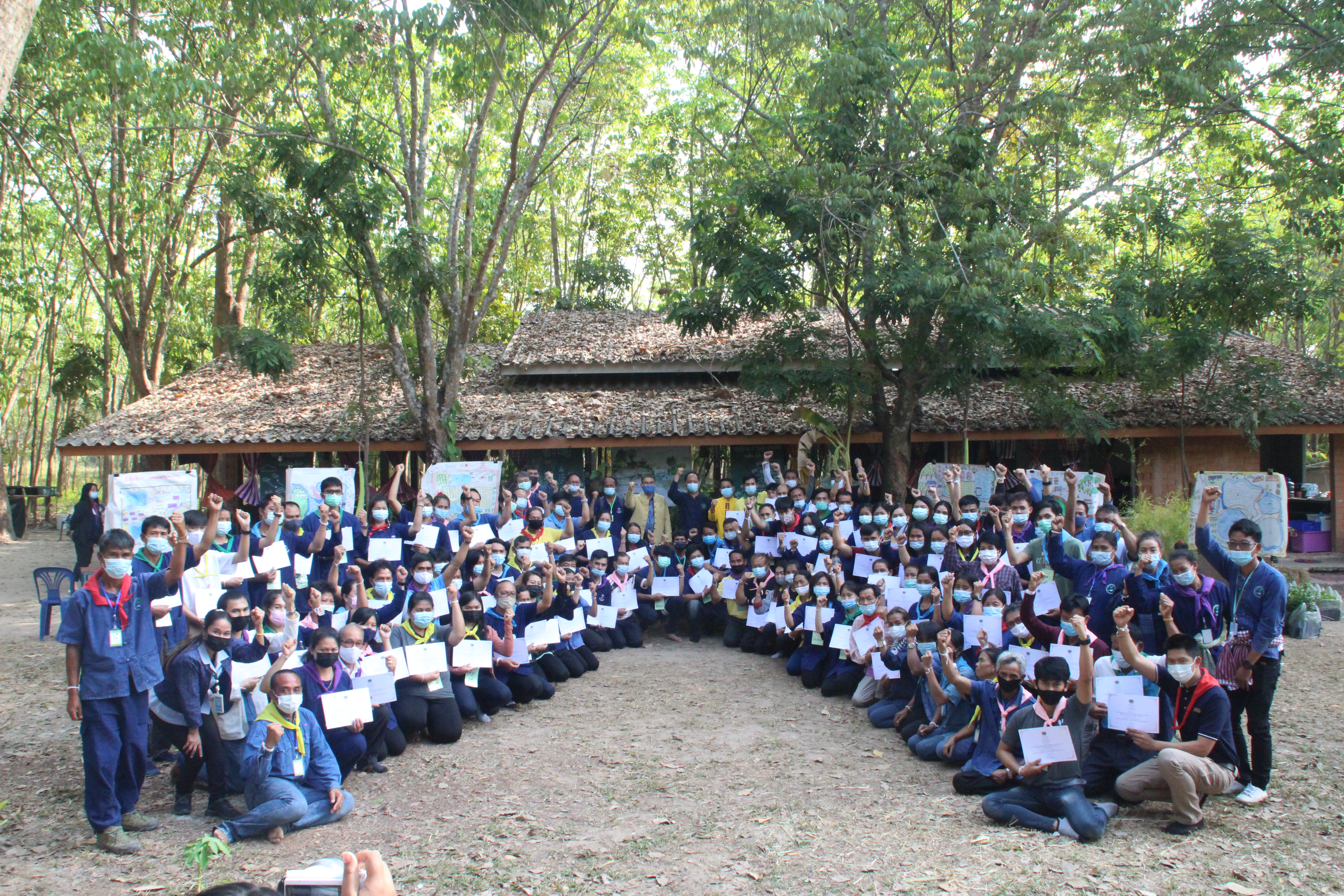นายอำเภอสว่างแดนดิน เป็นประธานปิดการฝึกอบรมเพิ่มทักษะระยะสั้นการพัฒนากสิกรรมสู่ระบบเศรษฐกิจพอเพียง รูปแบบ “โคก หนอง นา โมเดล” รุ่นที่ 2 ณ ศูนย์กสิกรรมธรรมชาติฅนฮักถิ่น สกลนคร
