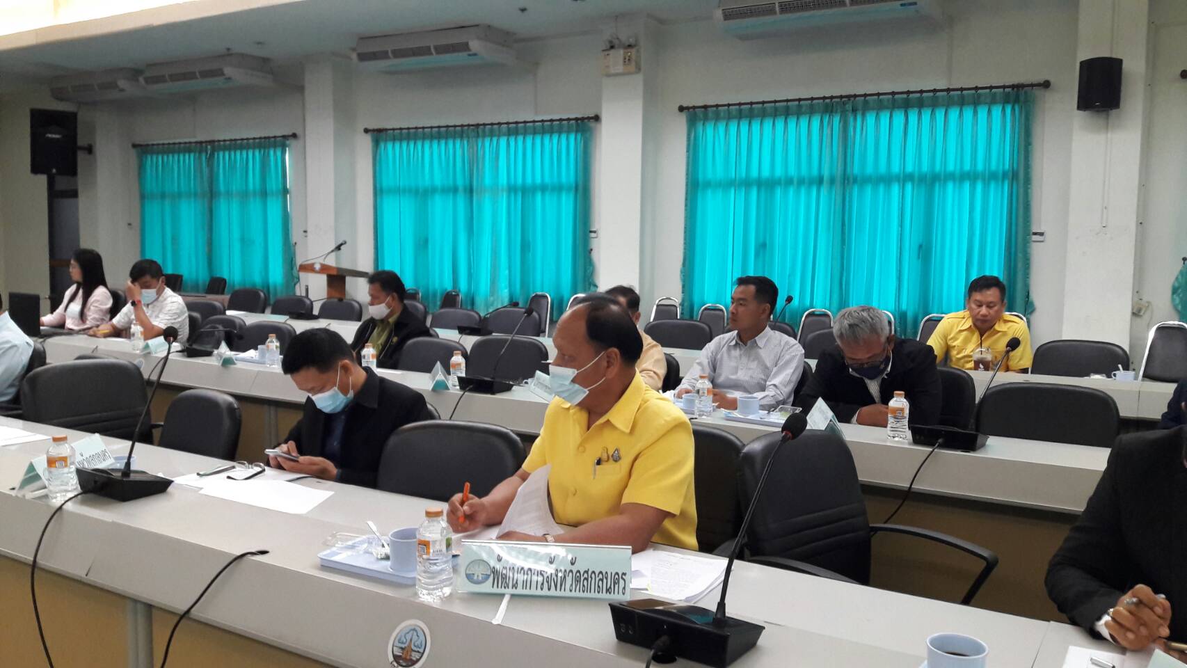 พช.สกลนคร ร่วมประชุมคณะกรรมการประสานงานการขับเคลื่อนและขยายผลโครงการอันเนื่องมาจากพระราชดำริและปรัชญาของเศรษฐกิจพอเพียง จังหวัดสกลนคร