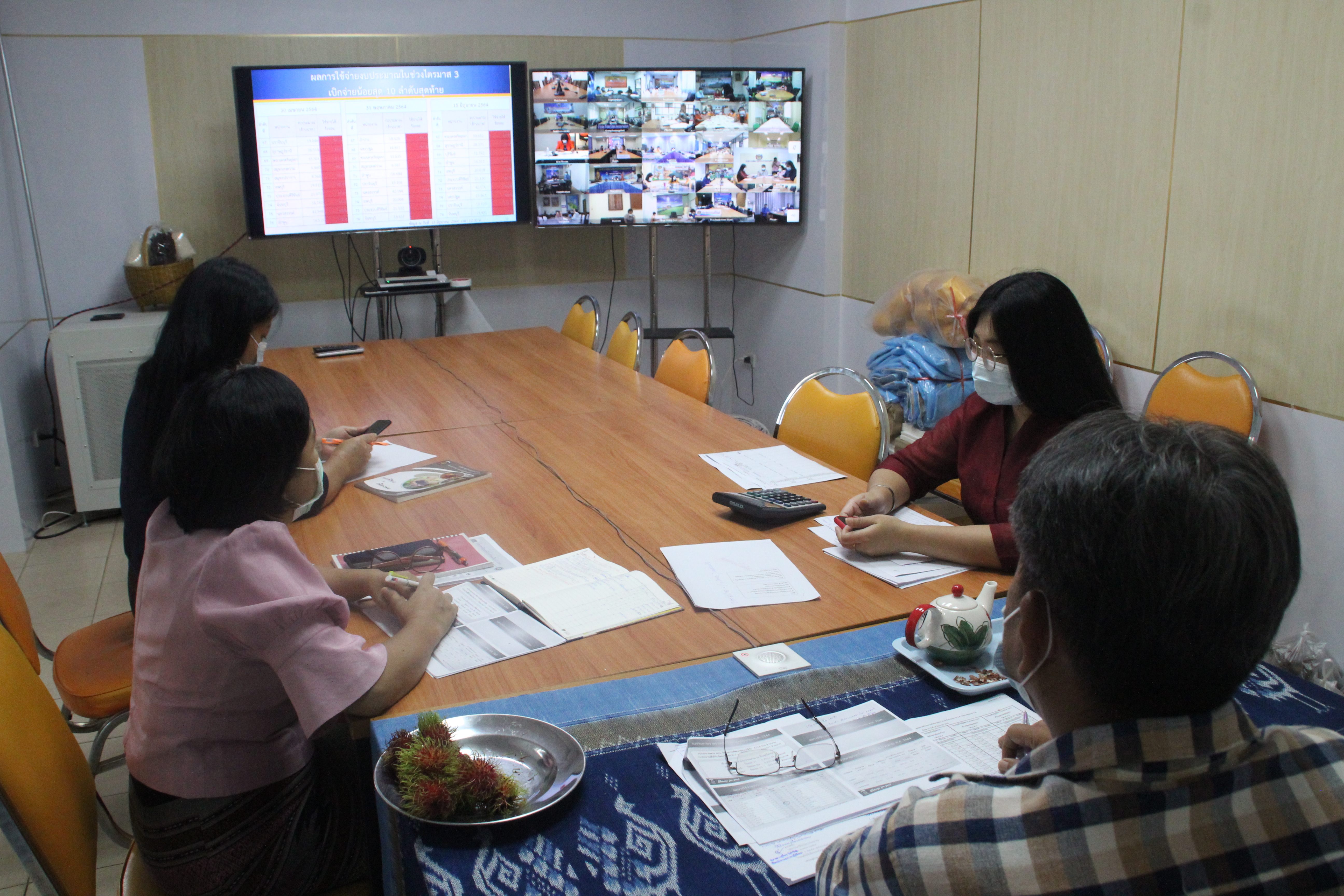 พช.สกลนคร ร่วมประชุมติดตามเร่งรัดการใช้จ่ายงบประมาณ ประจำปีงบประมาณ พ.ศ. 2564 ผ่านระบบวีดิทัศน์ทางไกล (Video Conference)