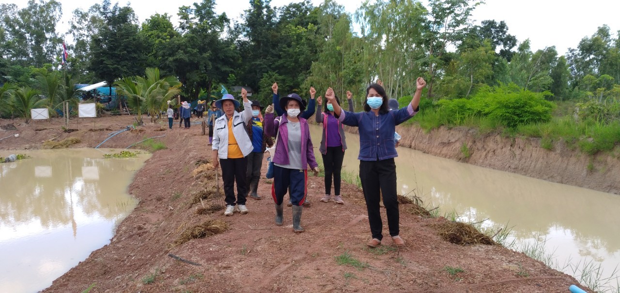 พช.พังโคน เอามื้อสามัคคี สร้างการเรียนรู้ แปลง HLM นางขนิษฐา จิตรเจริญ