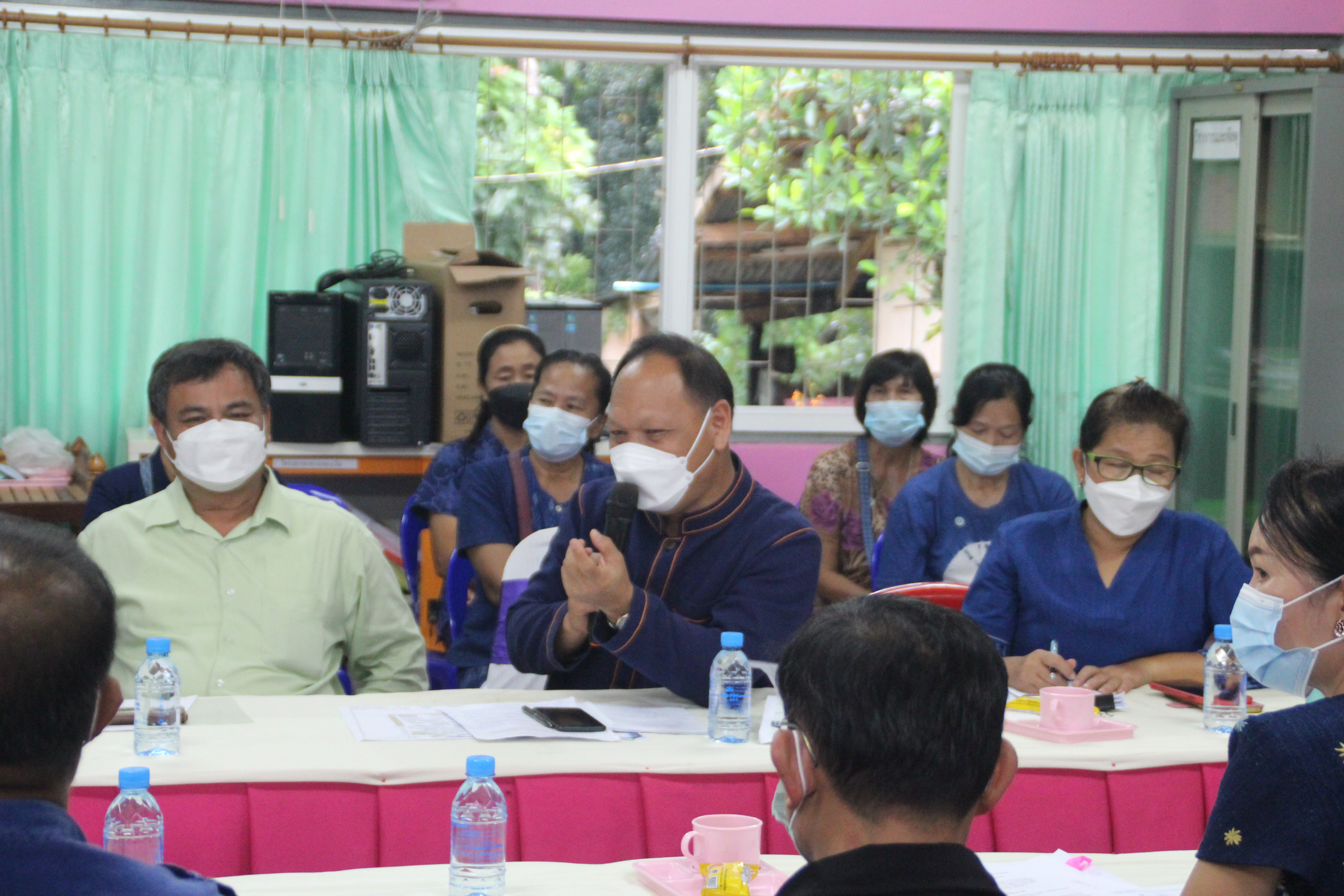 พช.สกลนคร : ร่วมประชุมการขับเคลื่อนโครงการก่อสร้างศูนย์เรียนรู้ผ้าย้อมคราม “วิชชาลัยดอนกอย วิถีแห่งการพัฒนาที่ยั่งยืน”