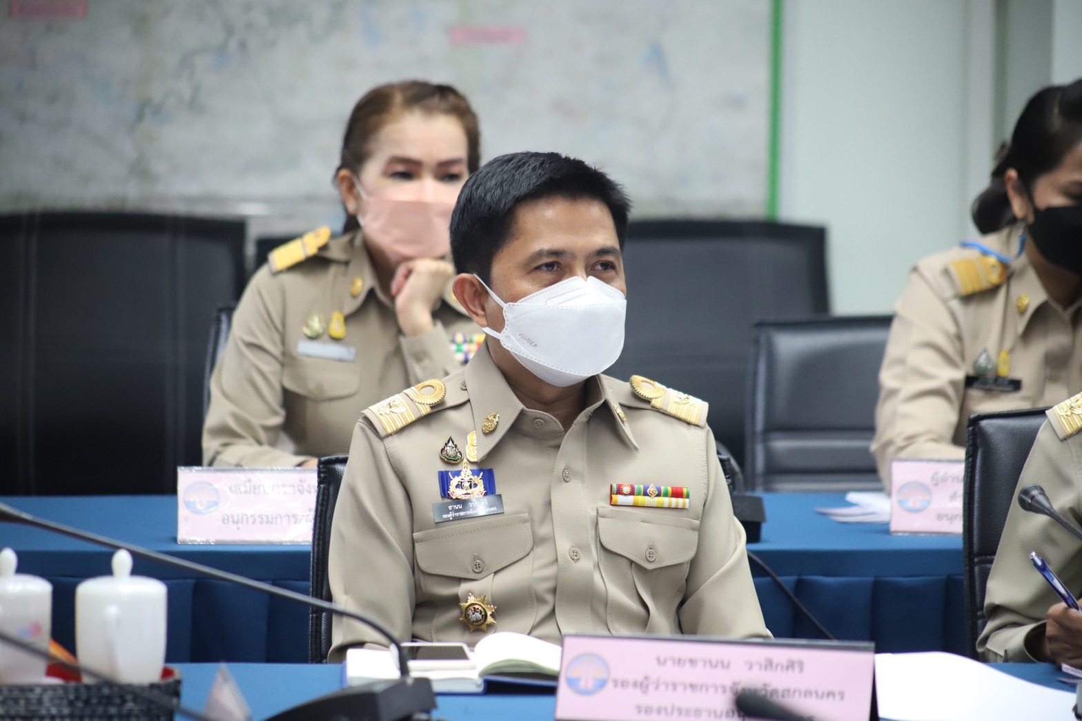 พจ.สกลนคร : ร่วมประชุมการจัดพิธีทอดผ้าป่าสนับสนุนโครงการทุนเล่าเรียนหลวงสำหรับพระสงฆ์ไทย ผ่านระบบวีดิทัศน์ทางไกล (Video Conference System)