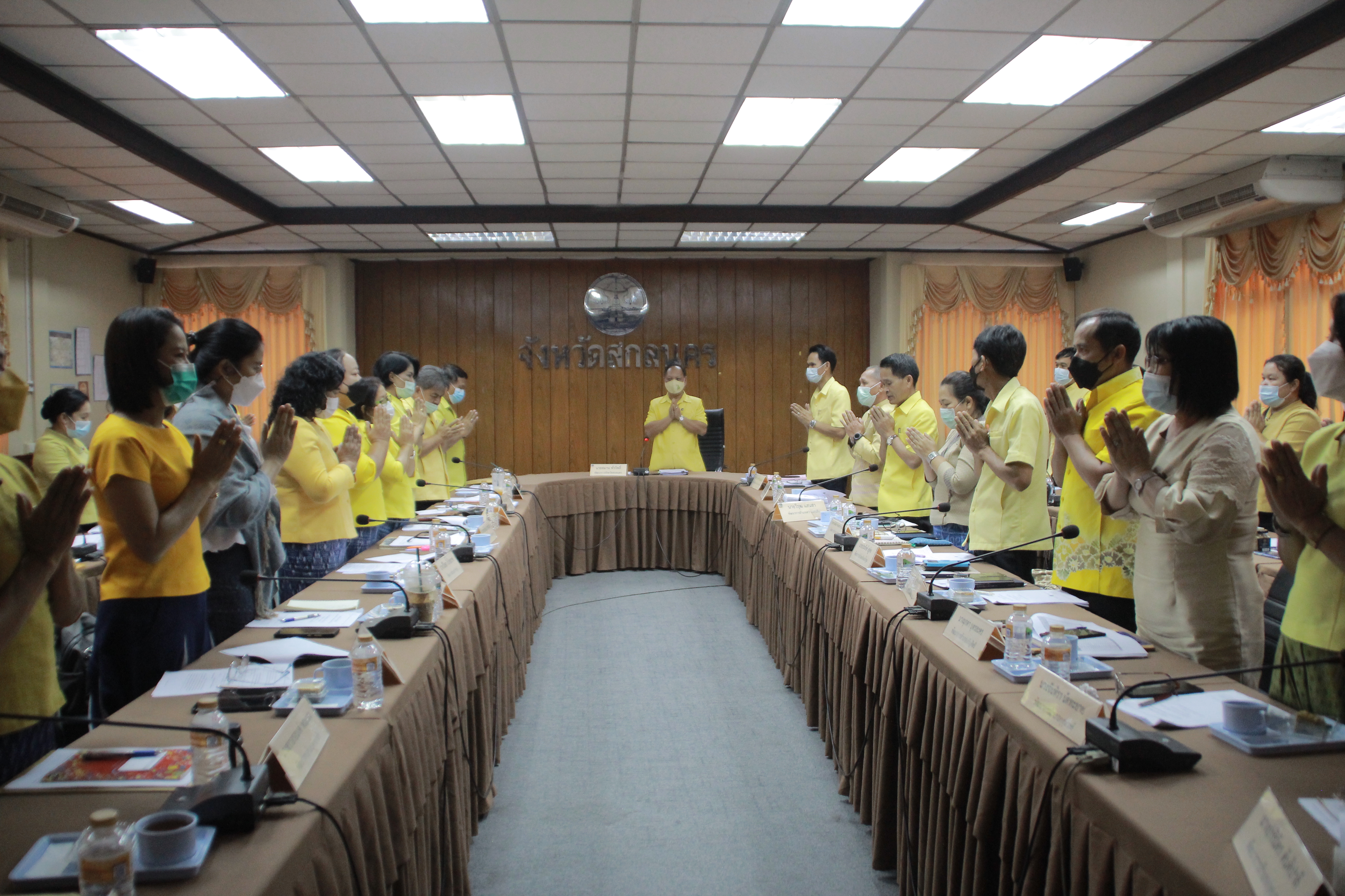 พช.สกลนคร : ประชุมผู้บริหารและนักวิชาการพัฒนาชุมชนจังหวัดสกลนคร ครั้งที่ 10/2564