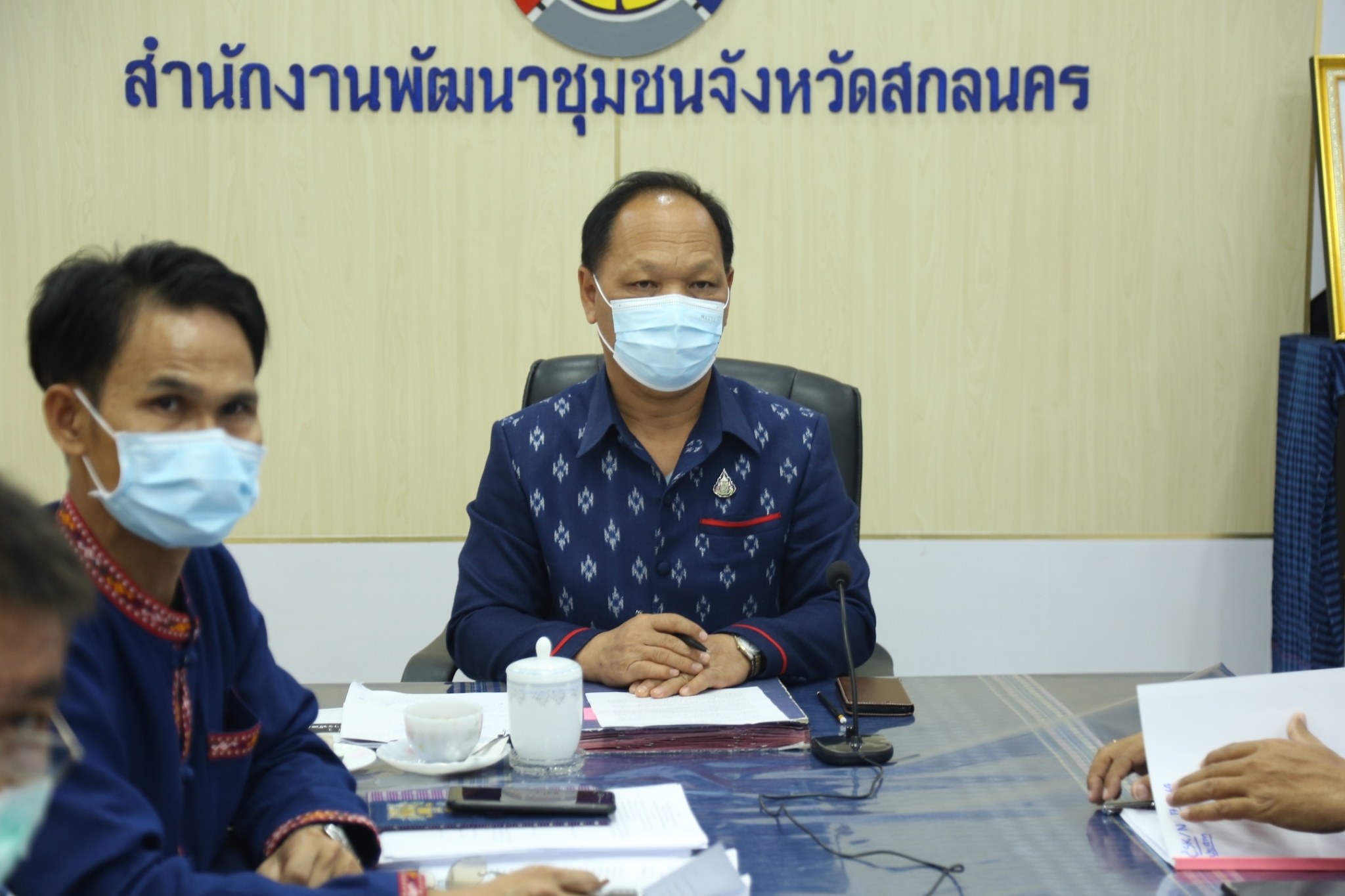 พช.สกลนคร : ร่วมประชุมการตรวจเยี่ยมส่วนราชการระดับกรมในสังกัดกระทรวงมหาดไทย ผ่านระบบ ZOOM