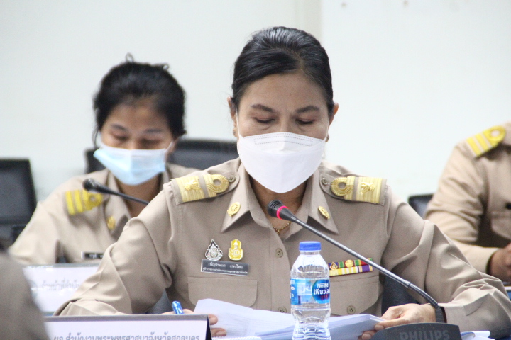 พจ.สกลนคร : ร่วมประชุมเตรียมการจัดพิธีทอผ้าป่าสนับสนุนทุนเล่าเรียนหลวง สำหรับพระสงฆ์ไทย จังหวัดสกลนคร