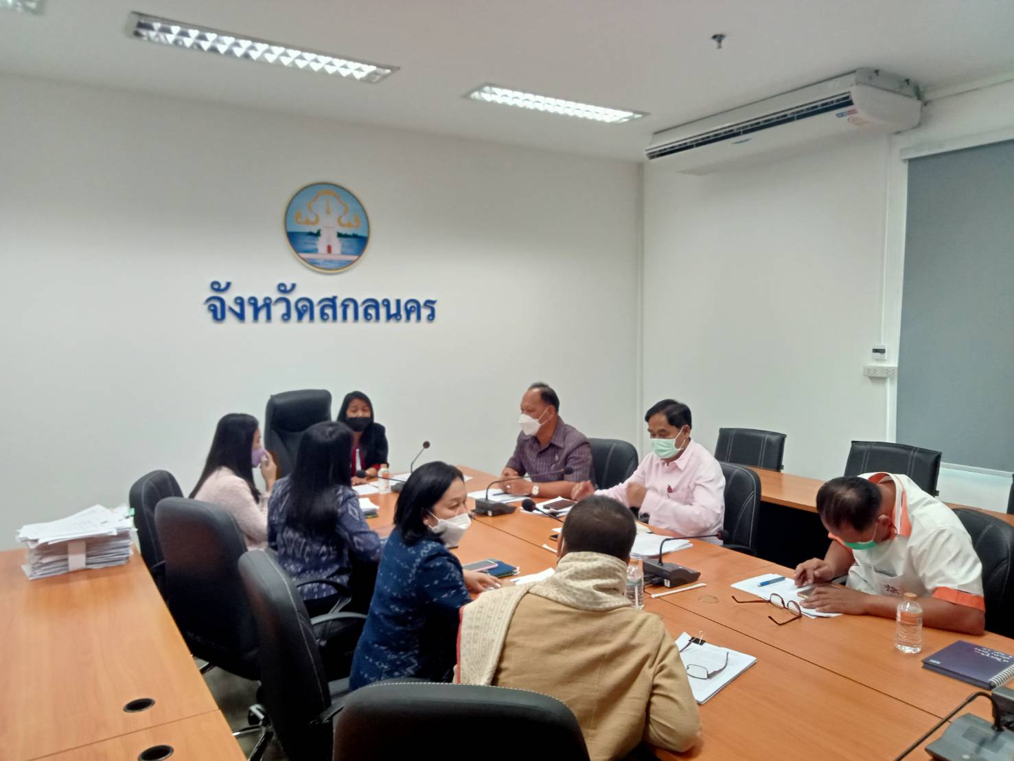 พช.สกลนคร : ร่วมประชุมสรุปข้อมูลพื้นที่การดำเนินงานเขตพัฒนาเศรษฐกิจพอเพียง (SEDZ) ด้วยโมเดลเศรษฐกิจใหม่