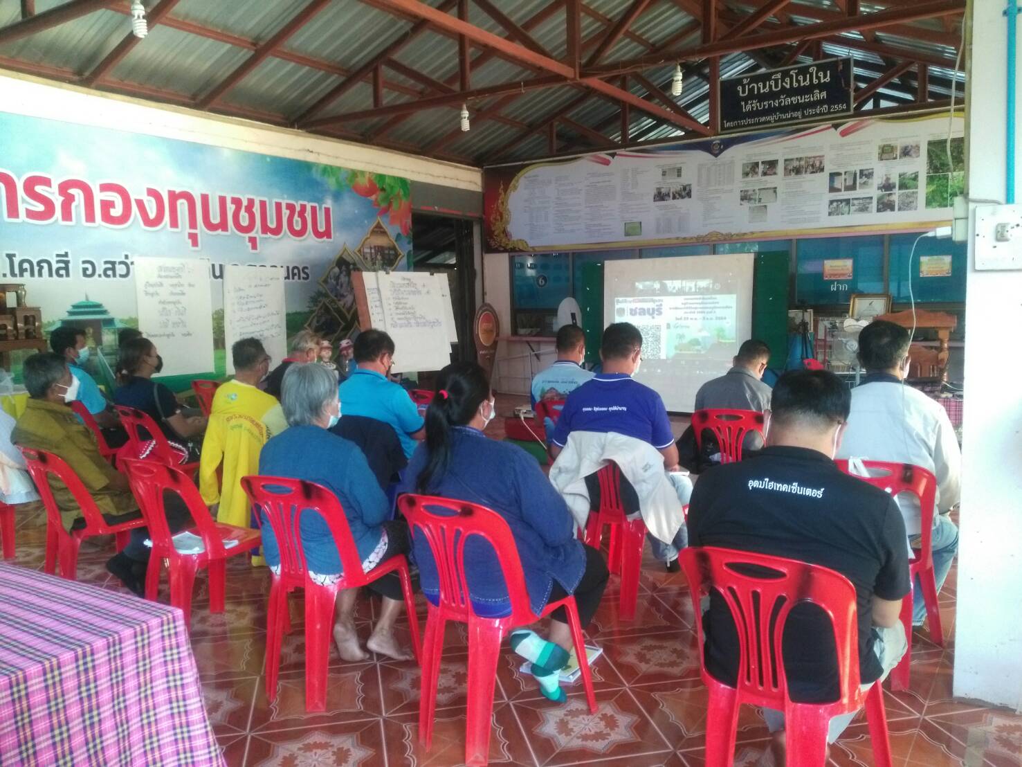 พจ.สกลนคร : ลงพื้นที่ให้กำลังใจผู้เข้าอบรมแกนนำขับเคลื่อนหมู่บ้านเศรษฐกิจพอเพียง