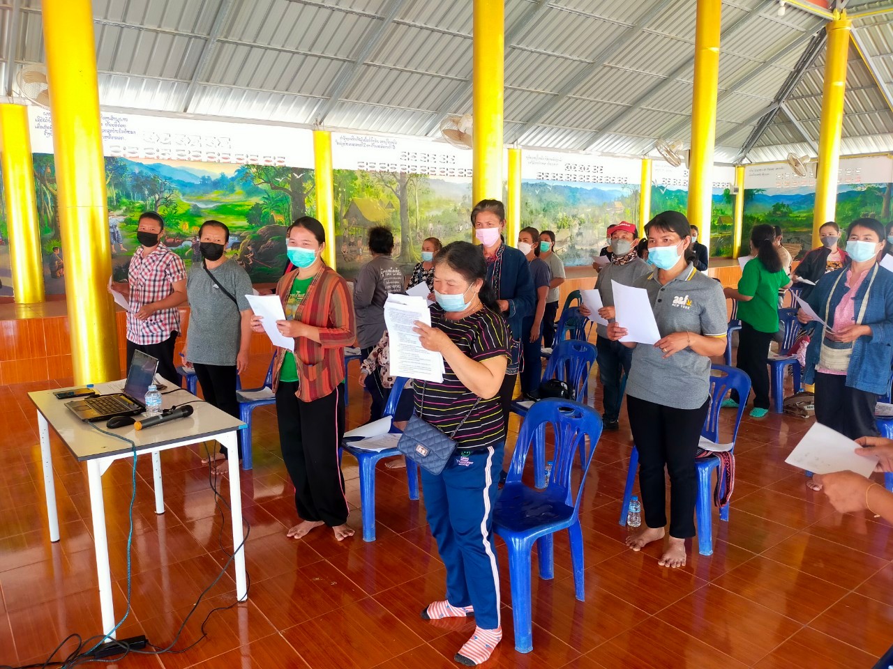 พจ.สกลนคร : ลงพื้นที่พบปะและให้กำลังใจผู้เข้าร่วม“โครงการขยายผล สืบสาน รักษา ต่อยอด ศาสตร์พระราชา ยกระดับการพัฒนาหมู่บ้านเศรษฐกิจพอเพียงต้นแบบ” ครั้งที่ 3