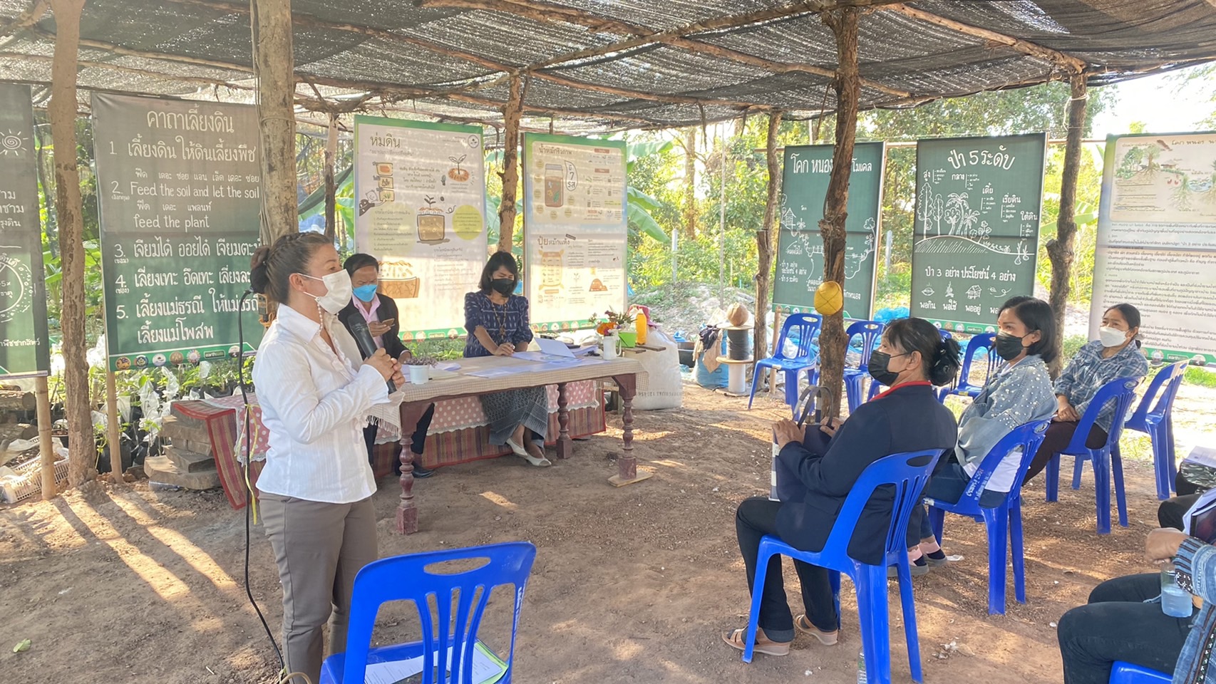 พจ.สกลนคร : ร่วมประชุมคณะกรรมการบริหารเครือข่าย “โคก หนอง นา พัฒนาชุมชน” อำเภอพังโคน