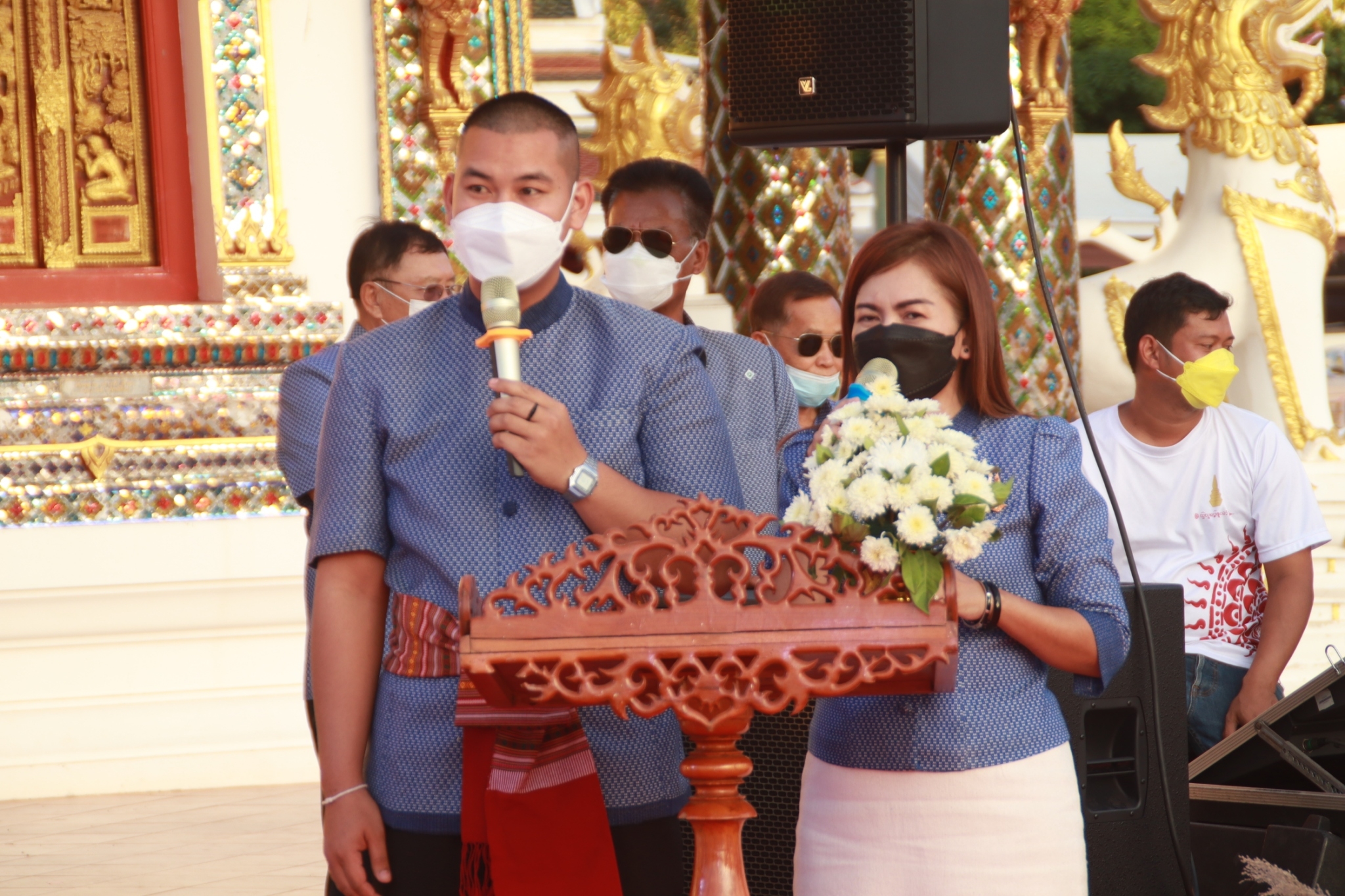 พช.สกลนคร : ร่วมแถลงข่าวการจัดงานนมัสกาลองค์พระธาตุเชิงชุม