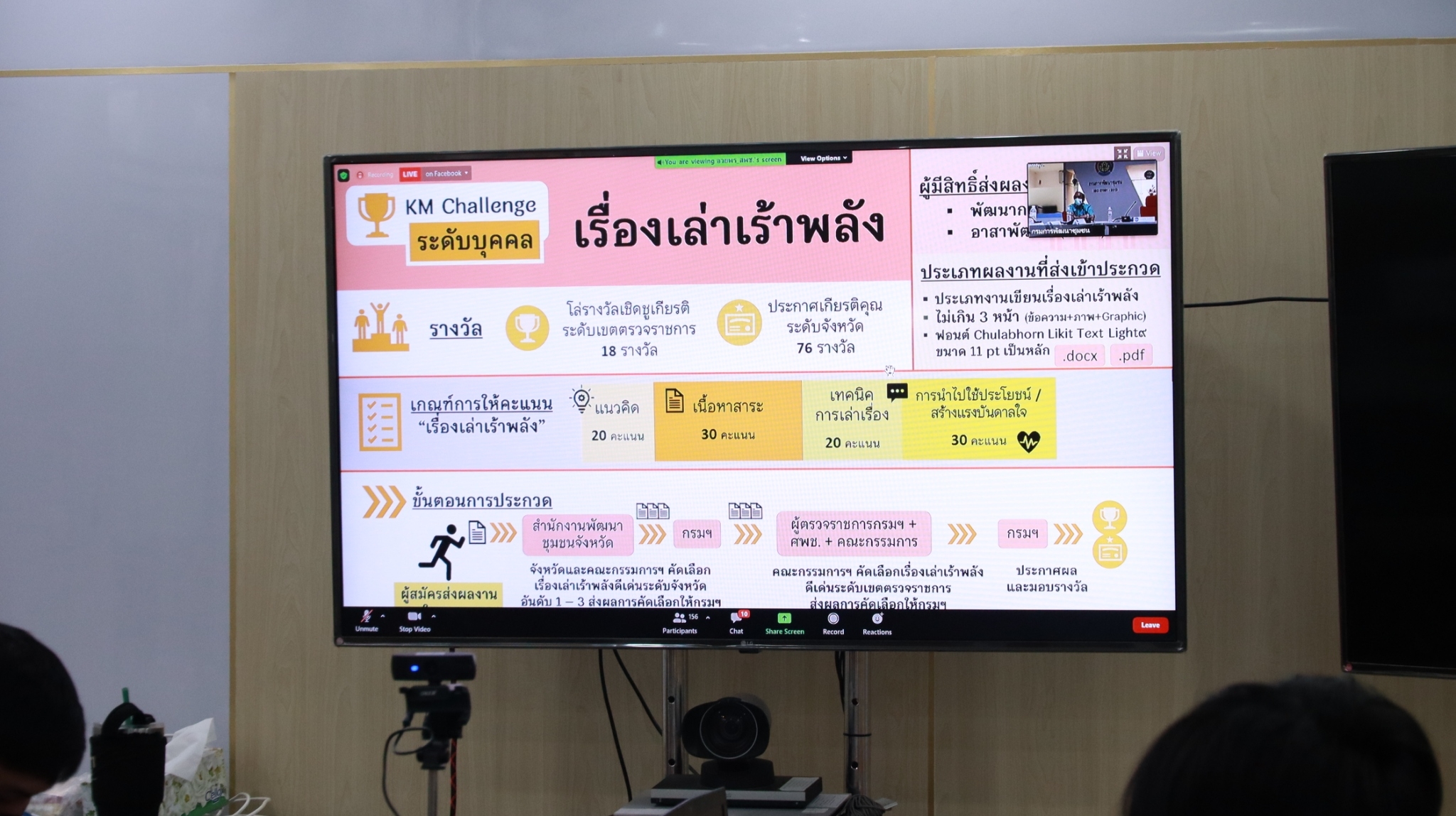 พช.สกลนคร : ร่วมประชุม Kick off KM Challenge : การสร้างองค์กรแห่งการเรียนรู้