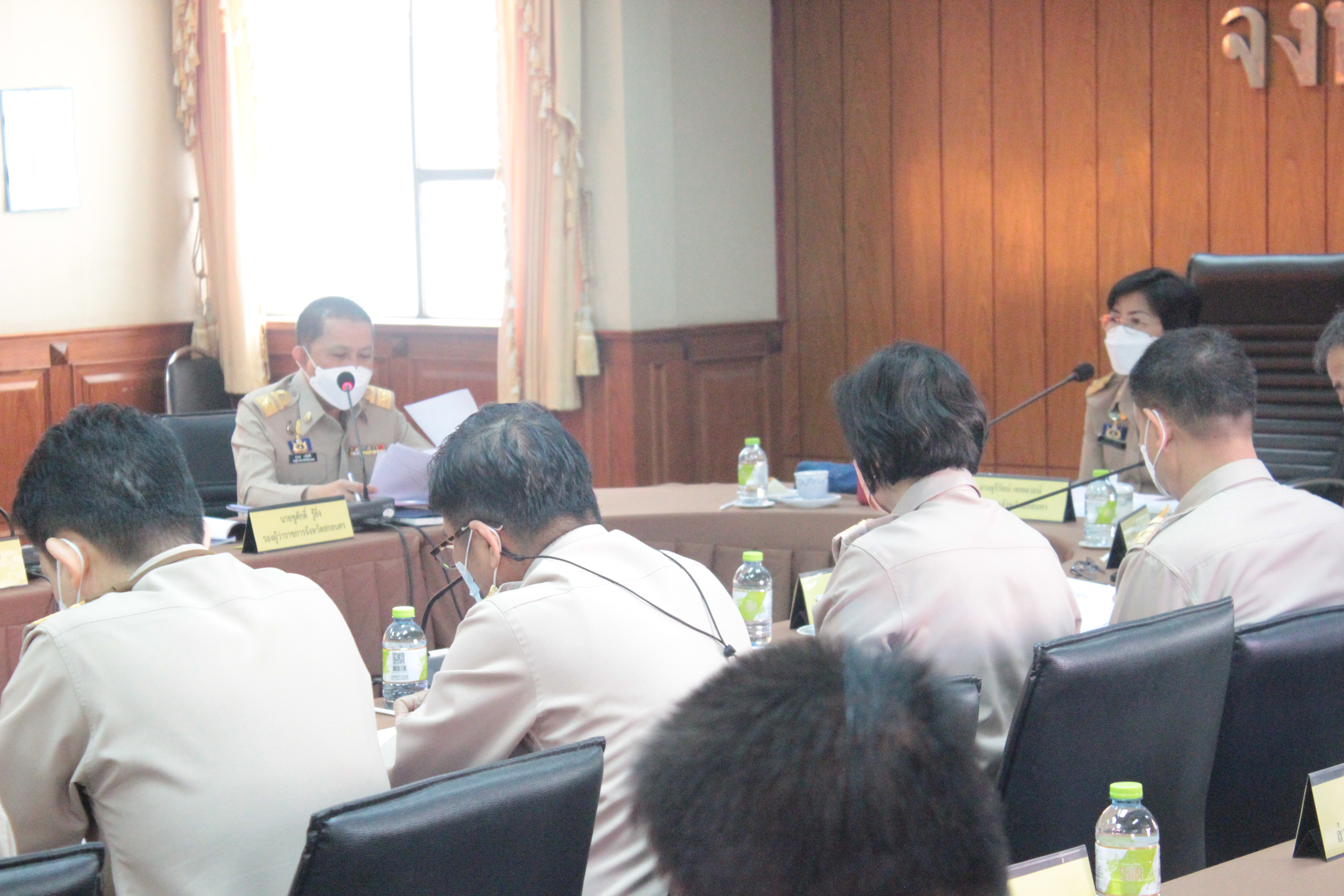 พจ.สกลนคร : ร่วมประชุมหัวหน้าส่วนราชการสังกัดกระทรวงมหาดไทย เดือนกุมภาพันธ์ 2565