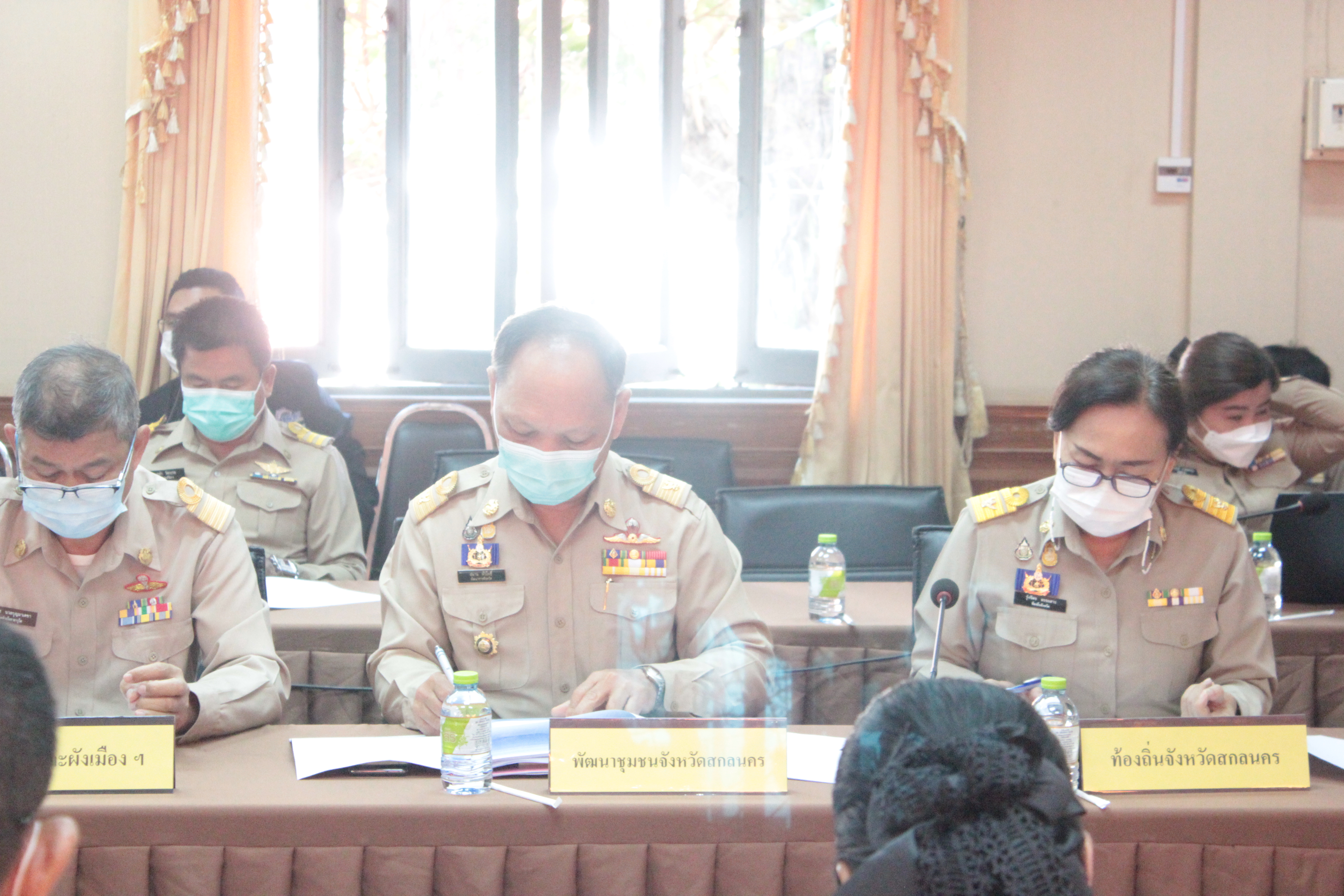 พจ.สกลนคร : ร่วมประชุมหัวหน้าส่วนราชการสังกัดกระทรวงมหาดไทย เดือนกุมภาพันธ์ 2565