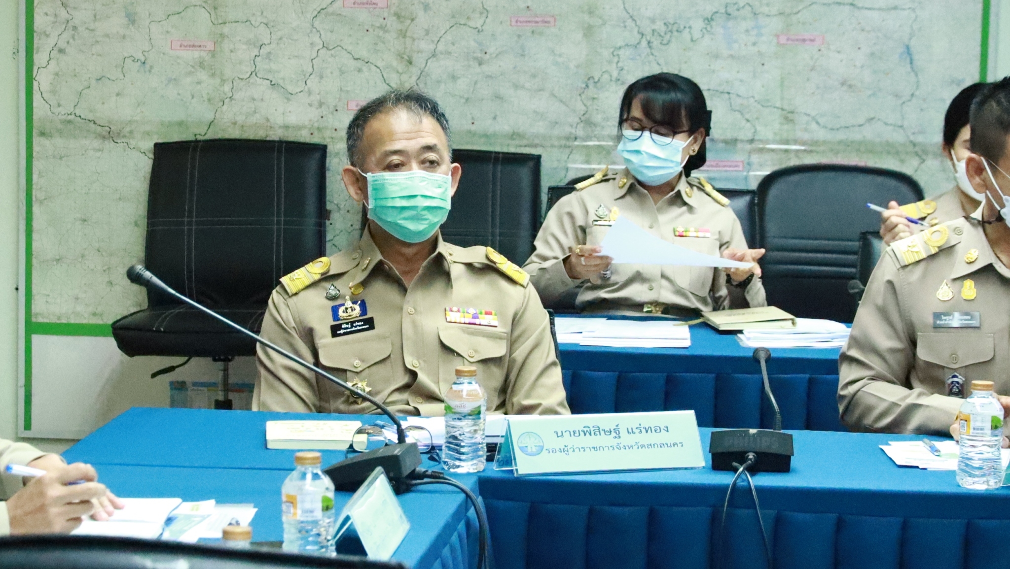 จังหวัดสกลนคร : ร่วมประชุมขับเคลื่อนและติดตามนโยบายของรัฐบาลและภารกิจสำคัญของกระทรวงมหาดไทย