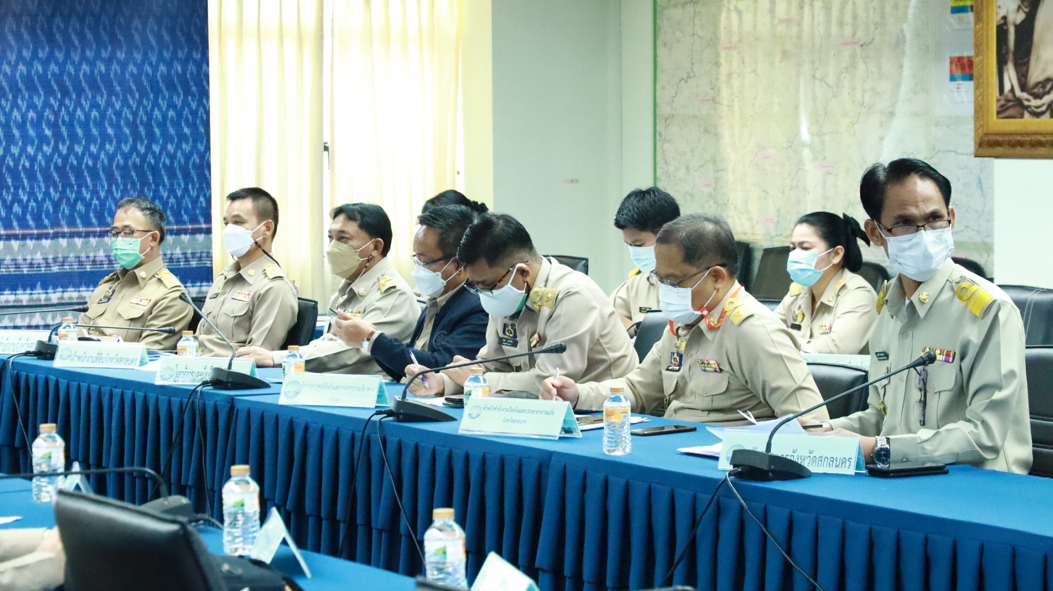 จังหวัดสกลนคร : ร่วมประชุมขับเคลื่อนและติดตามนโยบายของรัฐบาลและภารกิจสำคัญของกระทรวงมหาดไทย