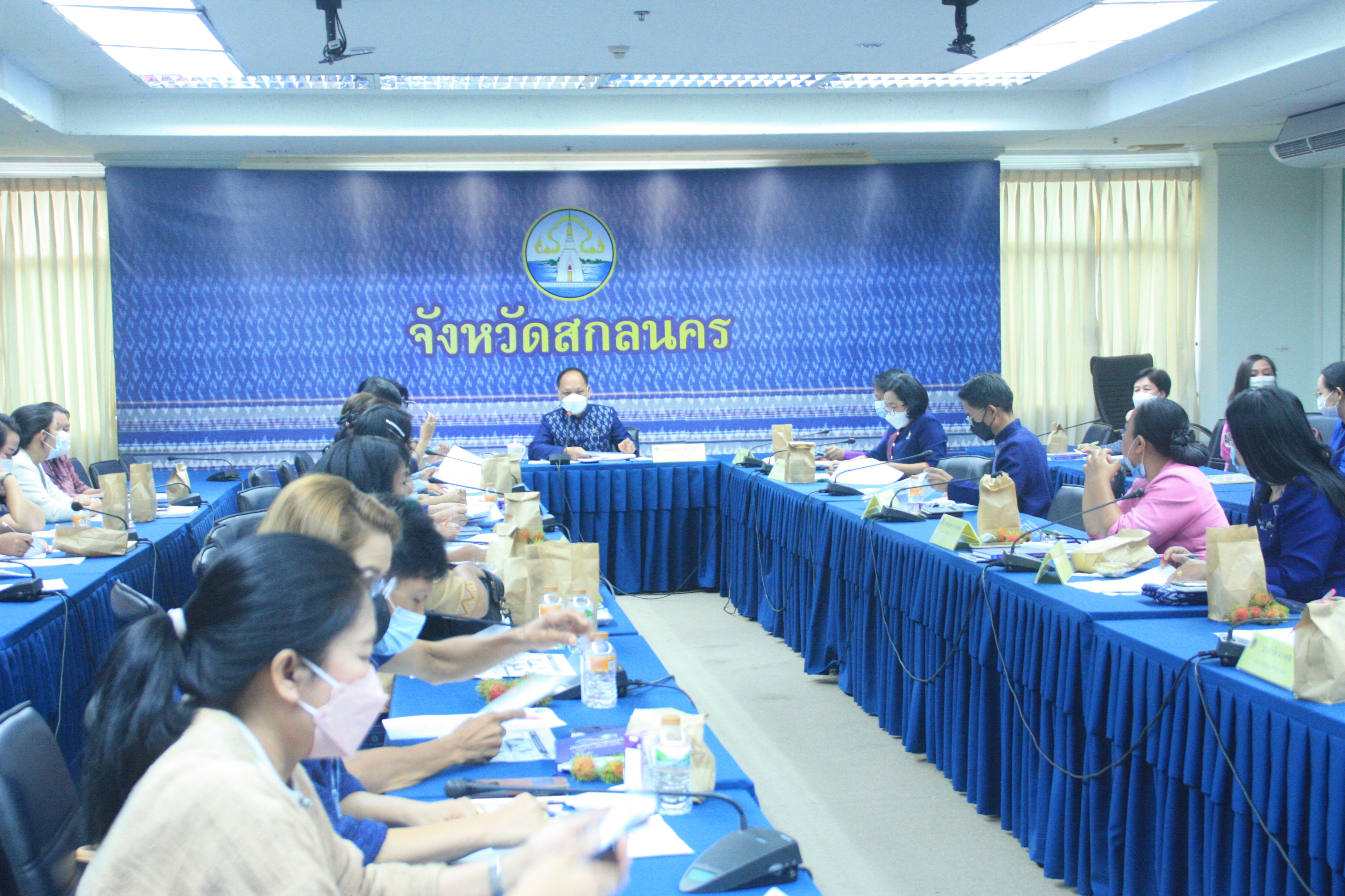 พช.สกลนคร : ประชุมผู้บริหารและนักวิชาการพัฒนาชุมชนจังหวัดสกลนคร ครั้งที่ 3/2565