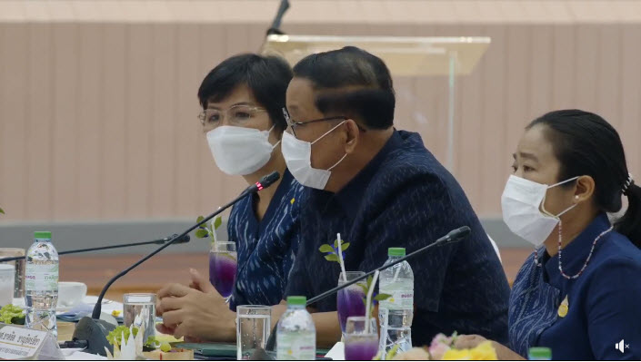 จังหวัดสกลนคร : ต้อนรับรัฐมนตรีว่าการกระทรวงอุดมศึกษา วิทยาศาสตร์ วิจัย และนวัฒกรรม