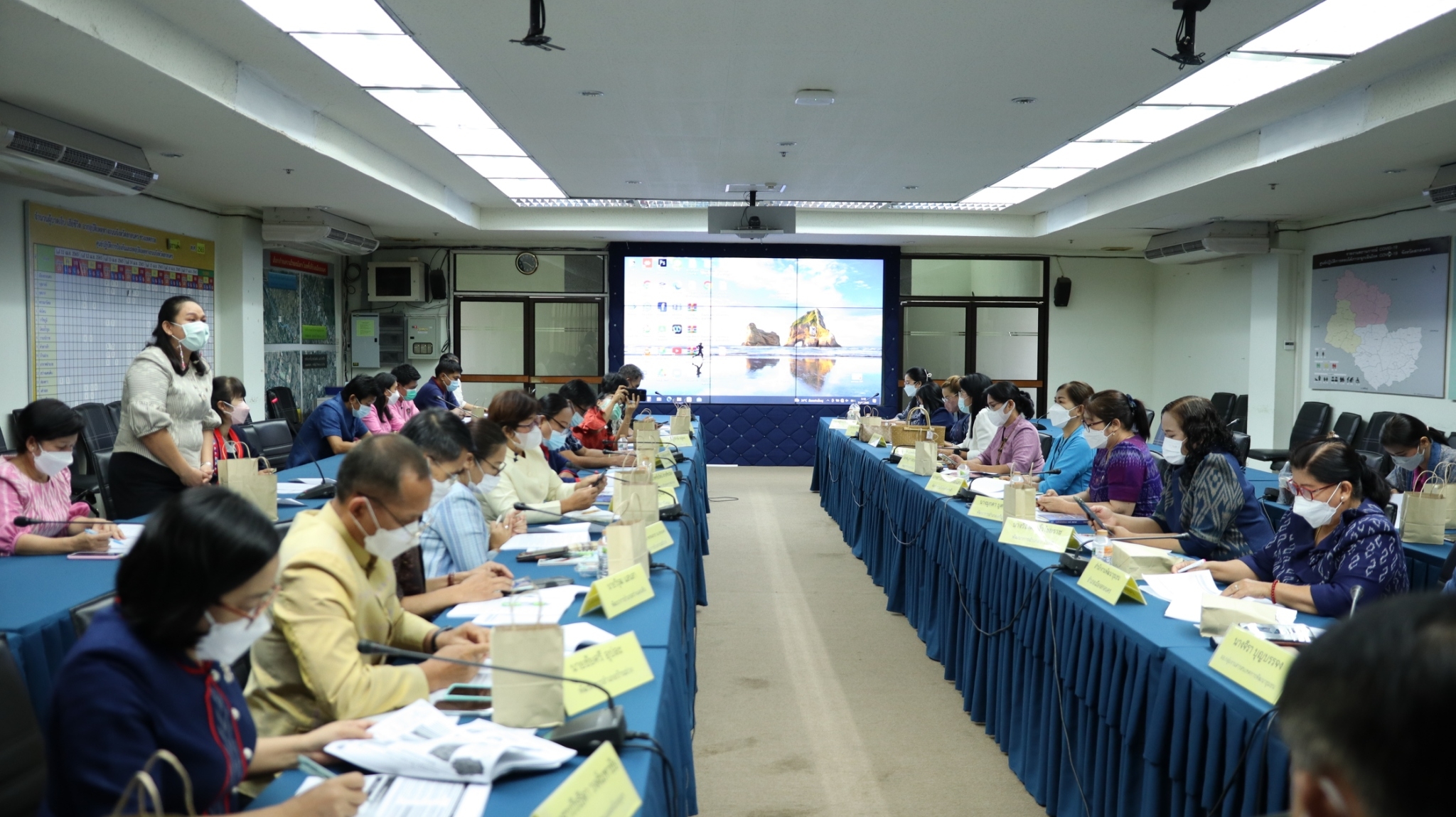 พช.สกลนคร : ประชุมผู้บริหารและนักวิชาการพัฒนาชุมชนจังหวัดสกลนคร ครั้งที่ 4/2565