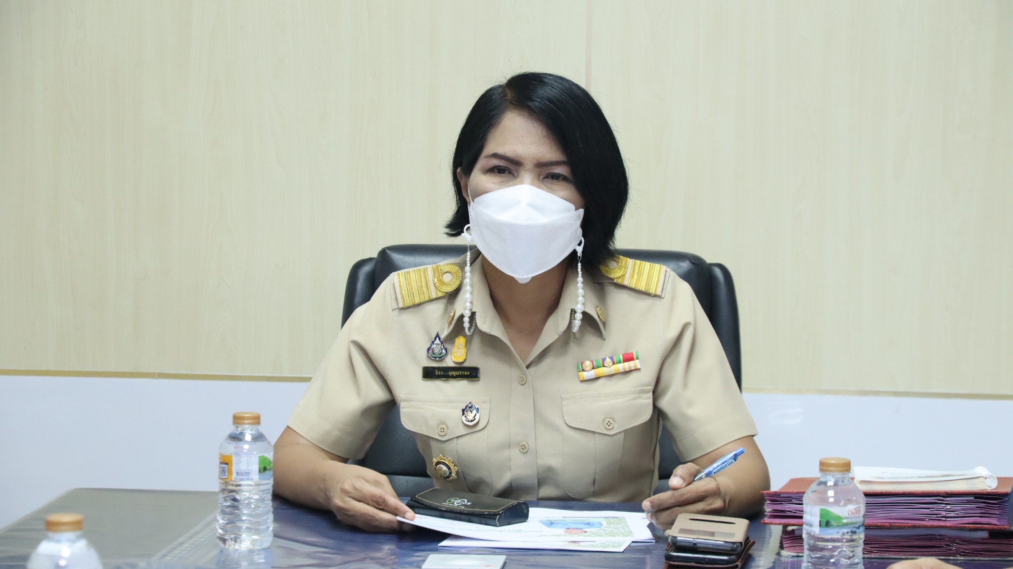 พช.สกลนคร : ร่วมประชุมขับเคลื่อนนโยบายการพัฒนากองทุนชุมชน ผ่านระบบ Conference