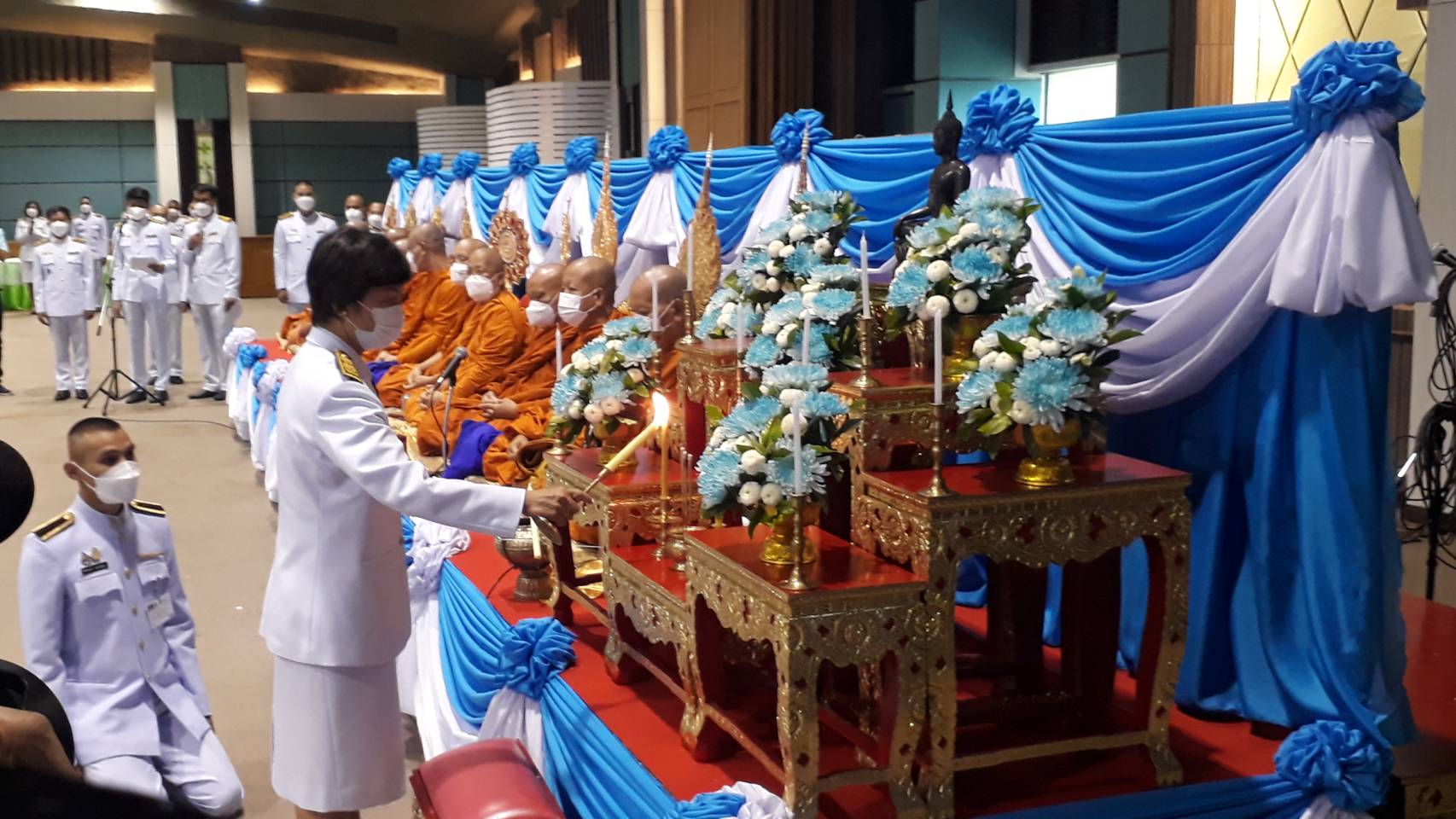 จังหวัดสกลนคร : จัดพิธีทางศาสนามหามงคล ถวายพระราชกุศลเฉลิมพระเกียรติ สมเด็จพระนางเจ้าสิริกิติ์ พระบรมราชินีนาถ พระบรมราชชนนีพันปีหลวง เนื่องในโอกาสมหามงคลเฉลิมพระชนมพรรษา 90 พรรษา 12 สิงหาคม 2565