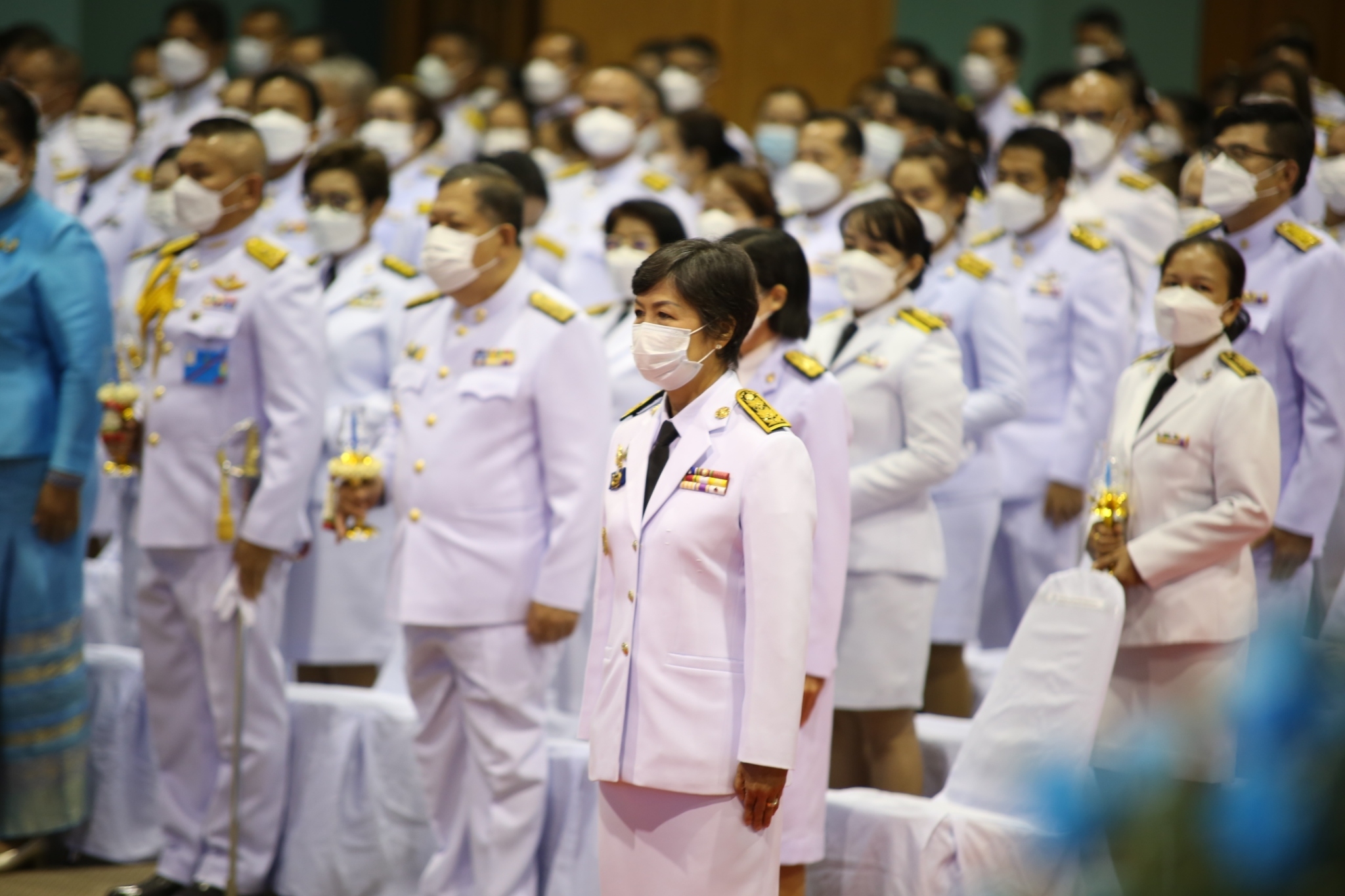 จังหวัดสกลนคร : จัดพิธีถวายเครื่องราชสักการะ วางพานพุ่มและพิธีจุดเทียนถวายพระพรชัยมงคล สมเด็จพระนางเจ้าสิริกิติ์ พระบรมราชินีนาถ พระบรมราชชนนีพันปีหลวง เนื่องในโอกาสมหามงคลเฉลิมพระชนมพรรษา 90 พรรษา 12 สิงหาคม 2565