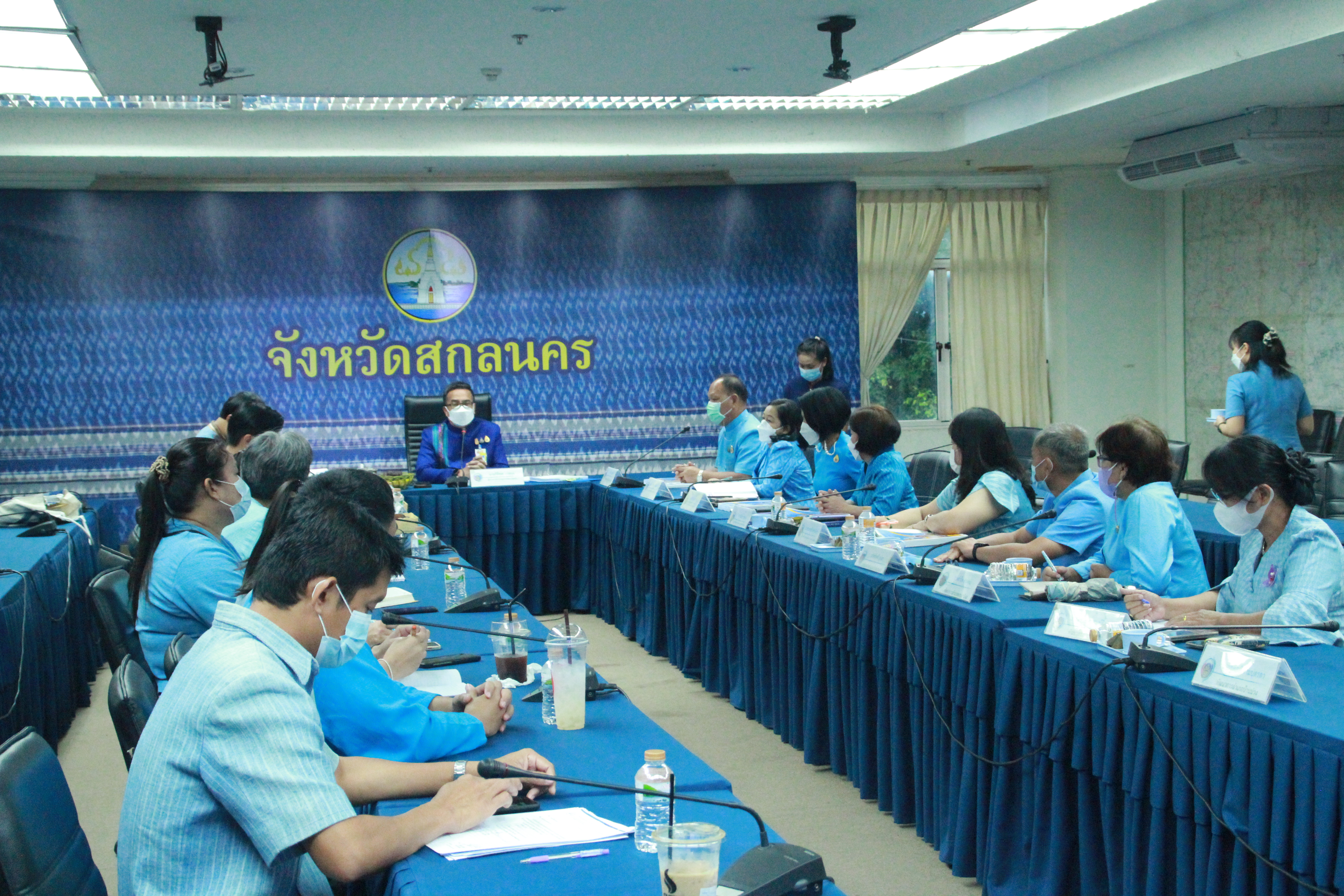 พช.สกลนคร : รับการประเมินผลการขับเคลื่อนงานโครงการพัฒนาชุมชนใสสะอาด ปี 2565 ระดับท้าทาย