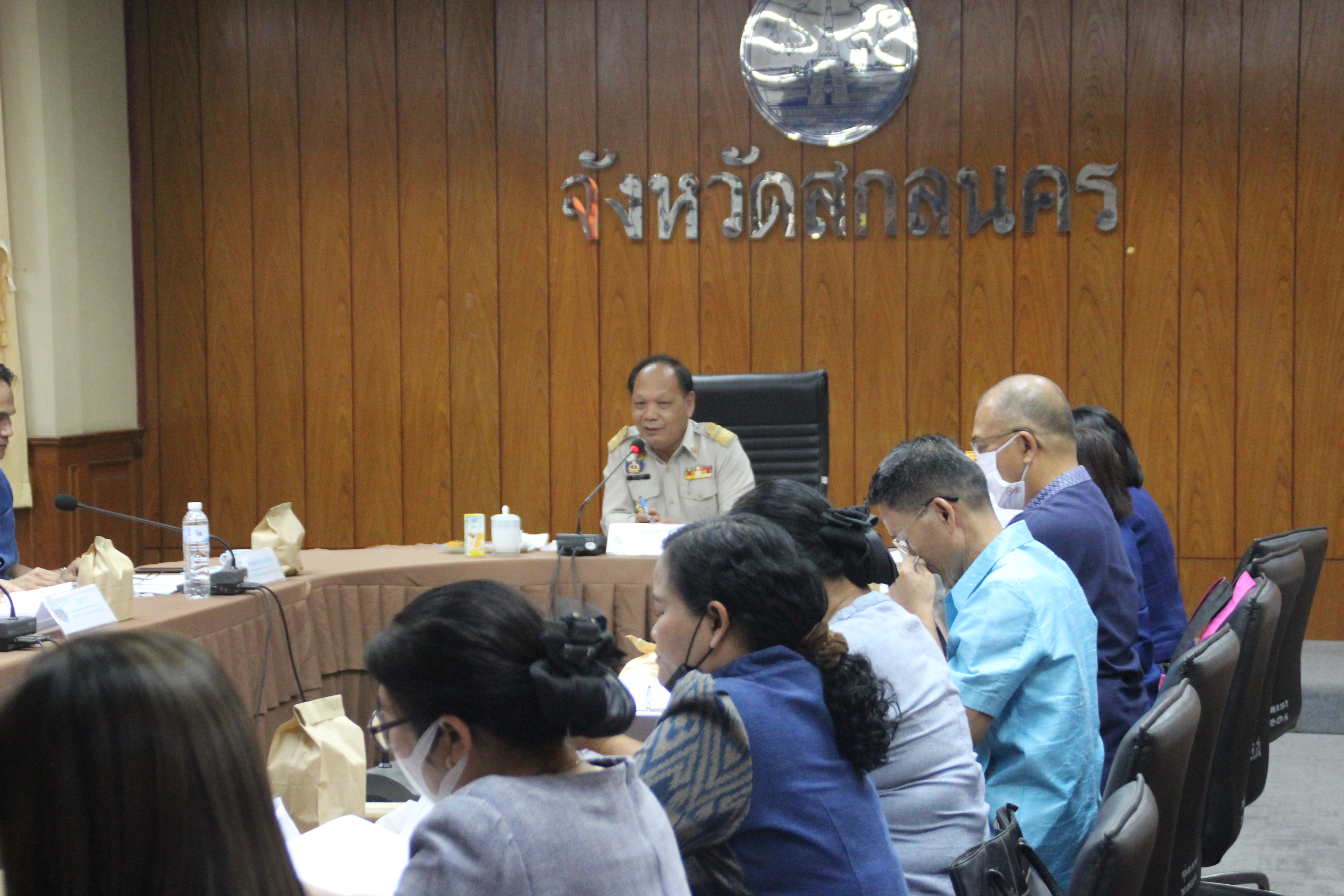 พช.สกลนคร : ประชุมผู้บริหารและนักวิชาการพัฒนาชุมชนจังหวัดสกลนคร ครั้งที่ 9/2565