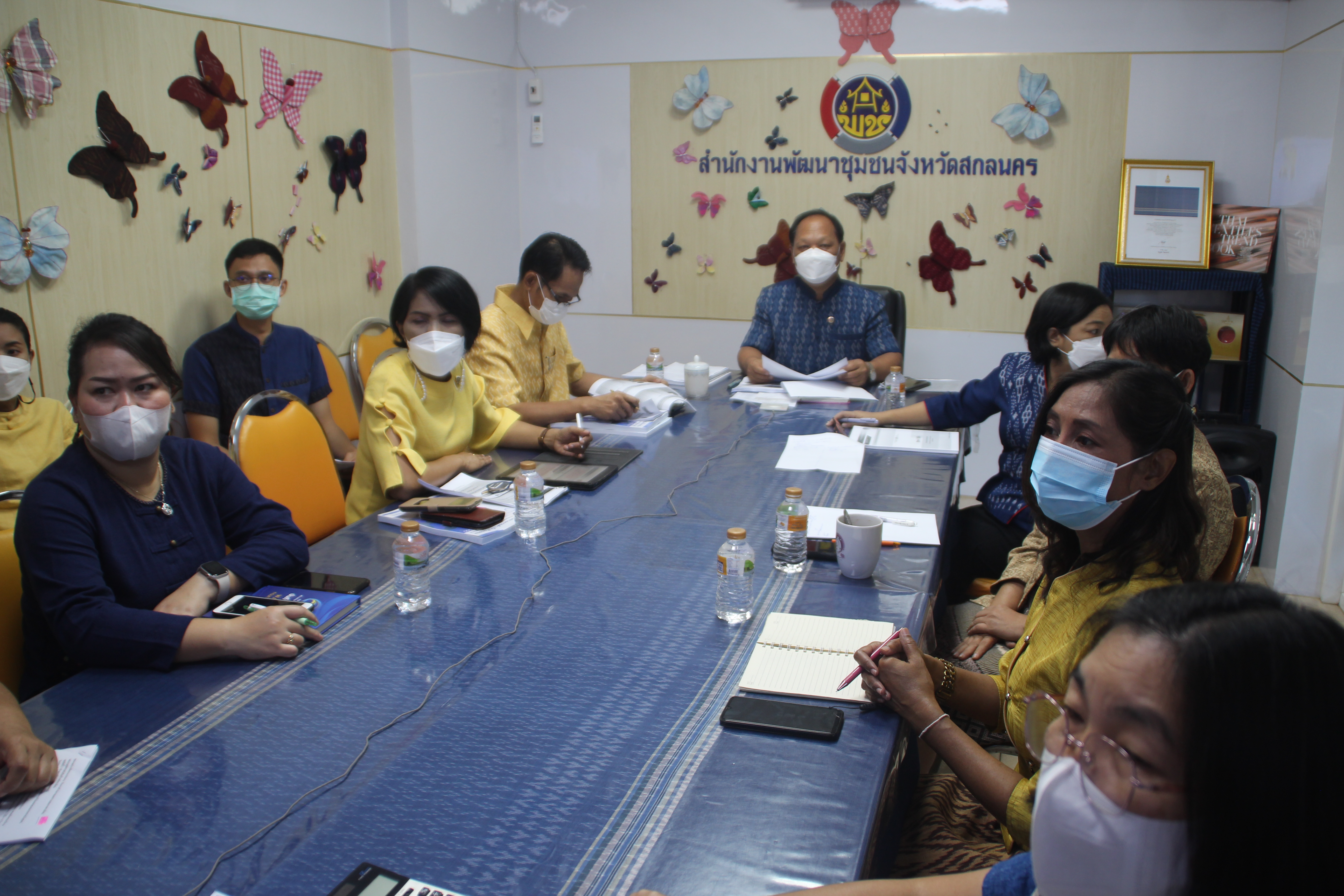 พช.สกลนคร : ร่วมประชุมกรมการพัฒนาชุมชน กระทรวงมหาดไทย ครั้งที่ 10/2565 ผ่านระบบ Conference