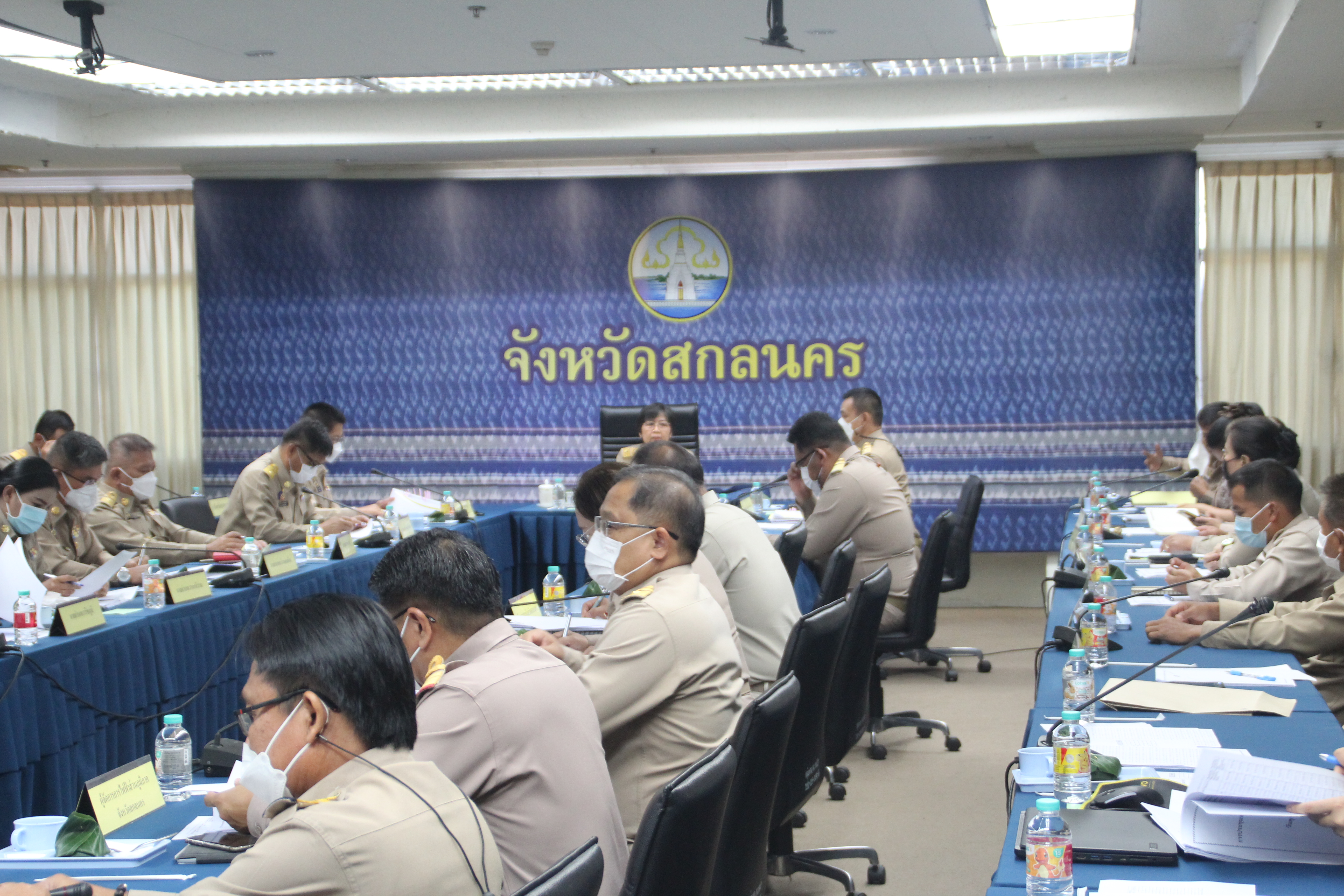 จังหวัดสกลนคร : ประชุมหัวหน้าหน่วยงานสังกัดกระทรวงมหาดไทย และนายอำเภอ ประจำเดือนตุลาคม 2565
