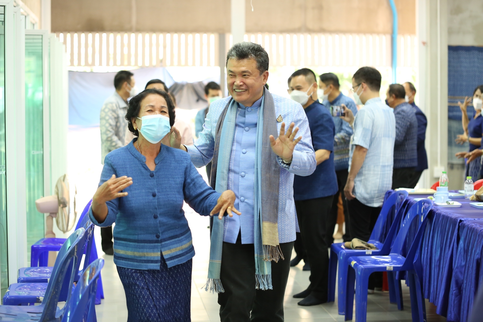 ปลัดกระทรวงมหาดไทย : ติดตามความก้าวหน้าการขับเคลื่อนงาน “ดอนกอยโมเดล” ภายใต้โครงการ “ผ้าไทยใส่ให้สนุก” ตามแนวพระดำริสมเด็จพระเจ้าลูกเธอ เจ้าฟ้า สิริวัณณวรี นารีรัตนราชกัญญา ในพื้นที่จังหวัดสกลนคร