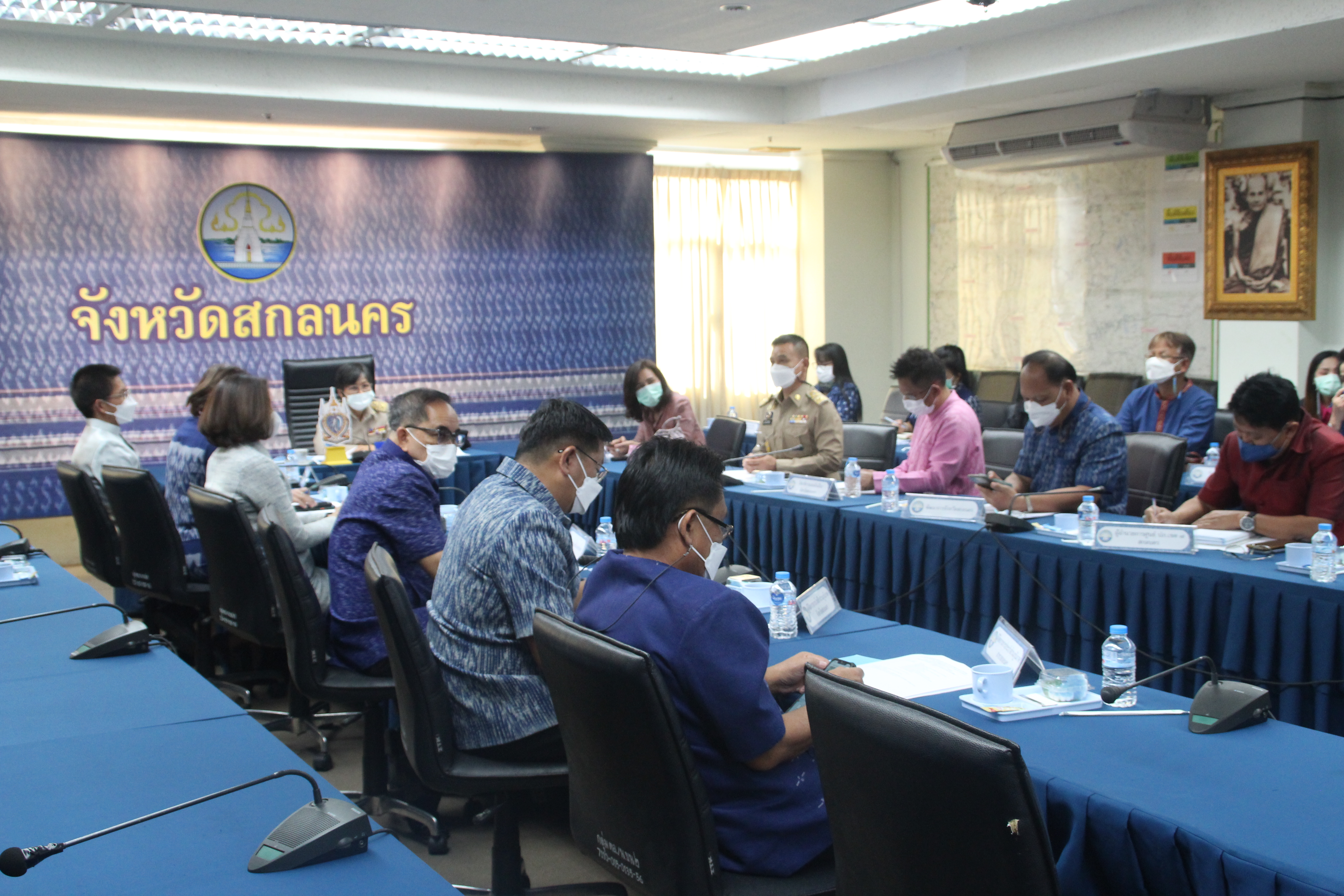จังหวัดสกลนคร : ร่วมประชุมขับเคลื่อนและติดตามงานนโยบายของรัฐบาล งานภารกิจสำคัญของกระทรวงมหาดไทย ประจำปีงบประมาณ พ.ศ. 2566 (VCS)