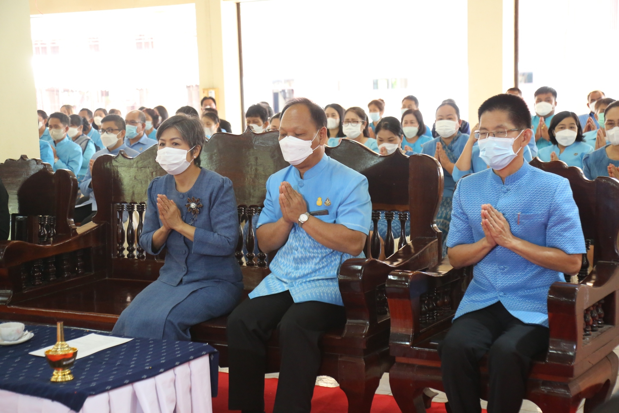 จังหวัดสกลนคร : จัดงานวันสถาปนากองทุนแม่ของแผ่นดินและพิธีทอดผ้าป่าสมทบกองทุนแม่ของแผ่นดิน ประจำปี 2565