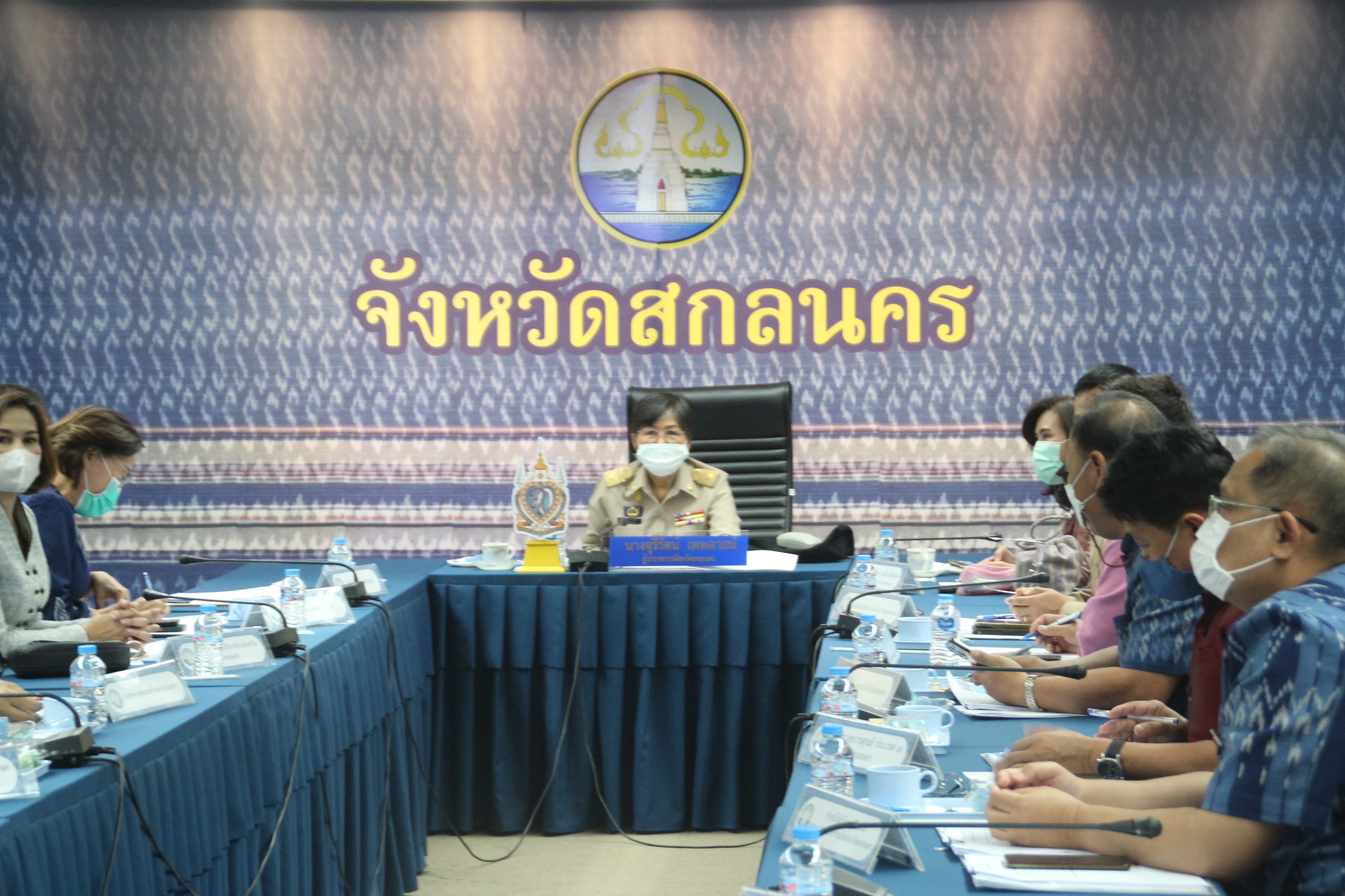 จังหวัดสกลนคร : ร่วมประชุมขับเคลื่อนและติดตามงานนโยบายของรัฐบาล งานภารกิจสำคัญของกระทรวงมหาดไทย ประจำปีงบประมาณ พ.ศ. 2566 (VCS)