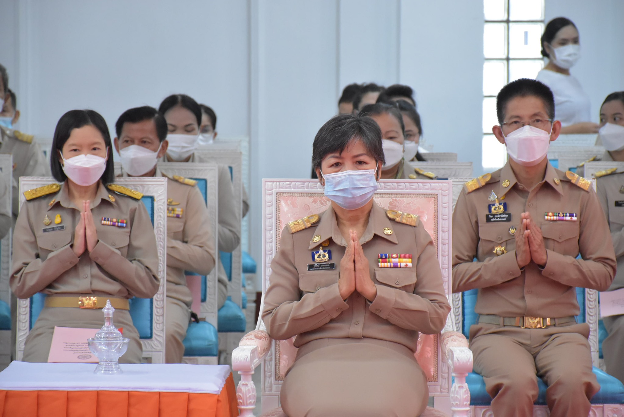 จังหวัดสกลนคร : จัดพิธีเจริญพระพุทธมนต์ เจริญจิตตภาวนา และทำบุญตักบาตร เพื่อถวายพระพรแด่สมเด็จพระเจ้าลูกเธอ เจ้าฟ้าพัชรกิติยาภา นเรนทิราเทพยวดี กรมหลวงราชสาริณีสิริพัชร มหาวัชรราชธิดา