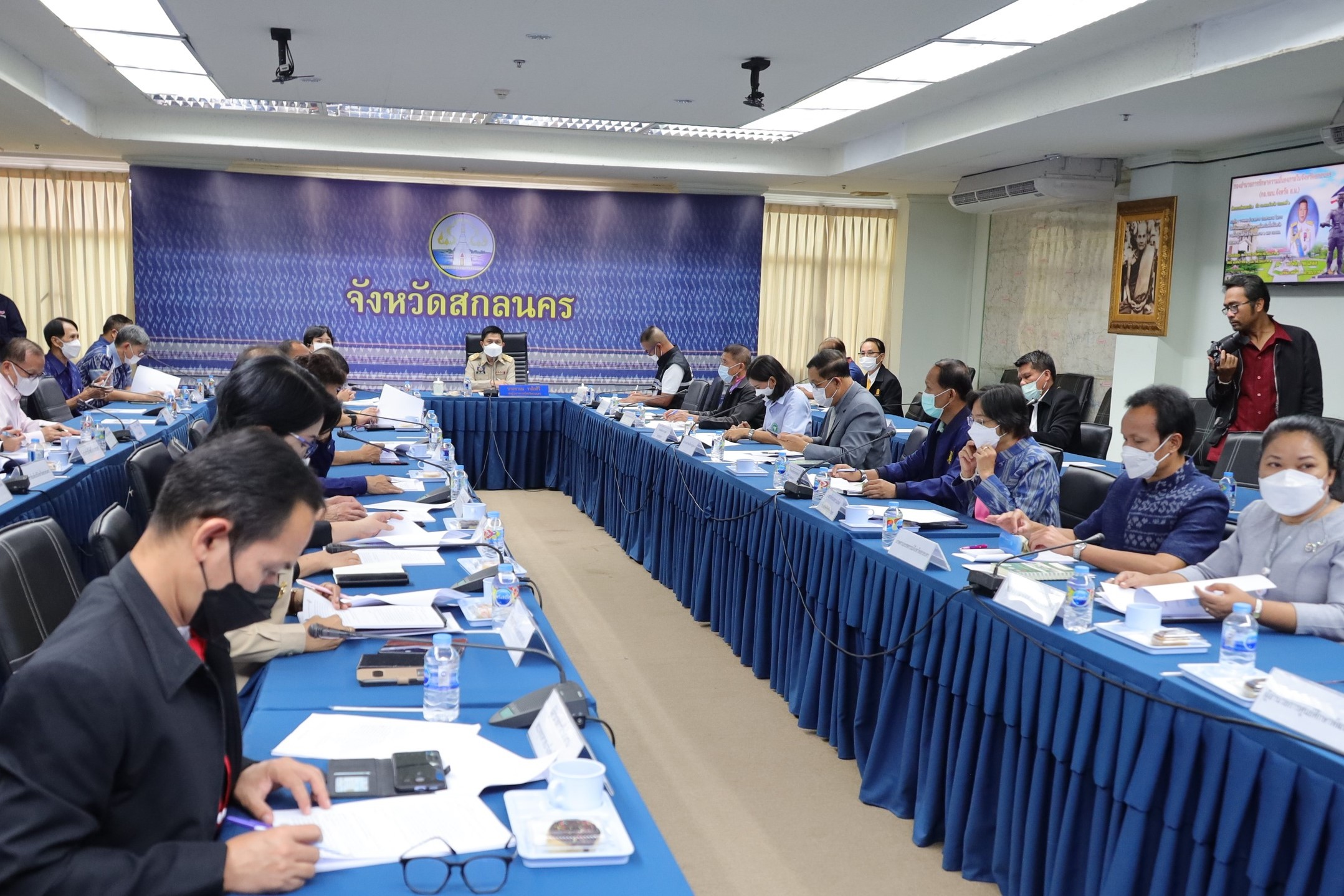 จังหวัดสกลนคร : ประชุมคณะกรรมการอำนวยการรักษาความมั่นคงภายในจังหวัดสกลนคร ประจำปีงบประมาณ พ.ศ. 2566