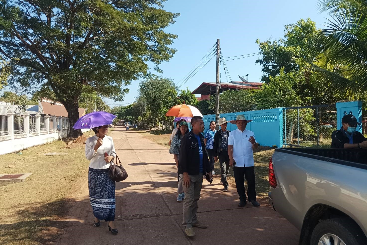 ผู้ตรวจราชการกรม กรมการพัฒนาชุมชน กระทรวงมหาดไทย : ลงพื้นที่สนับสนุนการเตรียมงานรับเสด็จ สมเด็จพระเจ้าลูกเธอ เจ้าฟ้าสิริวัณณวรี นารีรัตนราชกัญญา