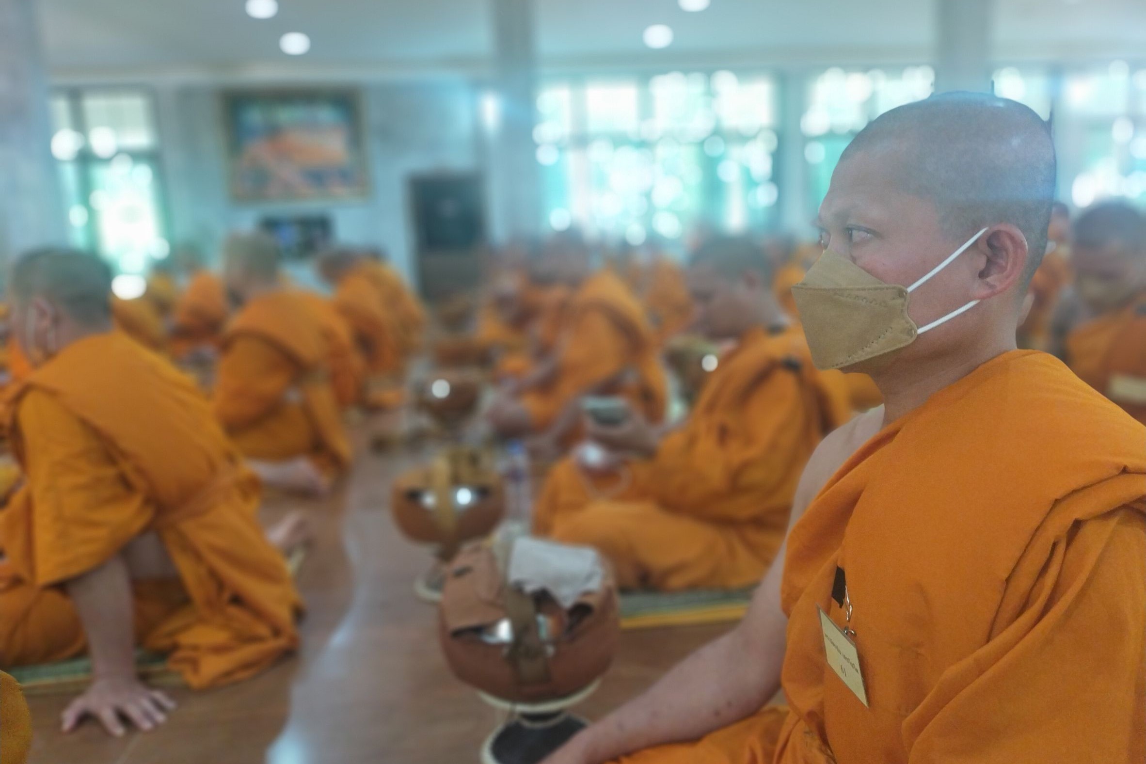 ผู้ตรวจราชการกรม กรมการพัฒนาชุมชน กระทรวงมหาดไทย : ร่วมพิธีทำบุญตักบาตรและถวายภัตตาหารเพล แด่พระนวกะที่บรรพชาอุปสมบท ถวายพระพรชัยมงคลแด่สมเด็จพระเจ้าลูกเธอ เจ้าฟ้าพัชรกิติยาภา นเรนทิราเทพยวดี กรมหลวง ราชสาริณีสิริพัชร มหาวัชรราชธิดา