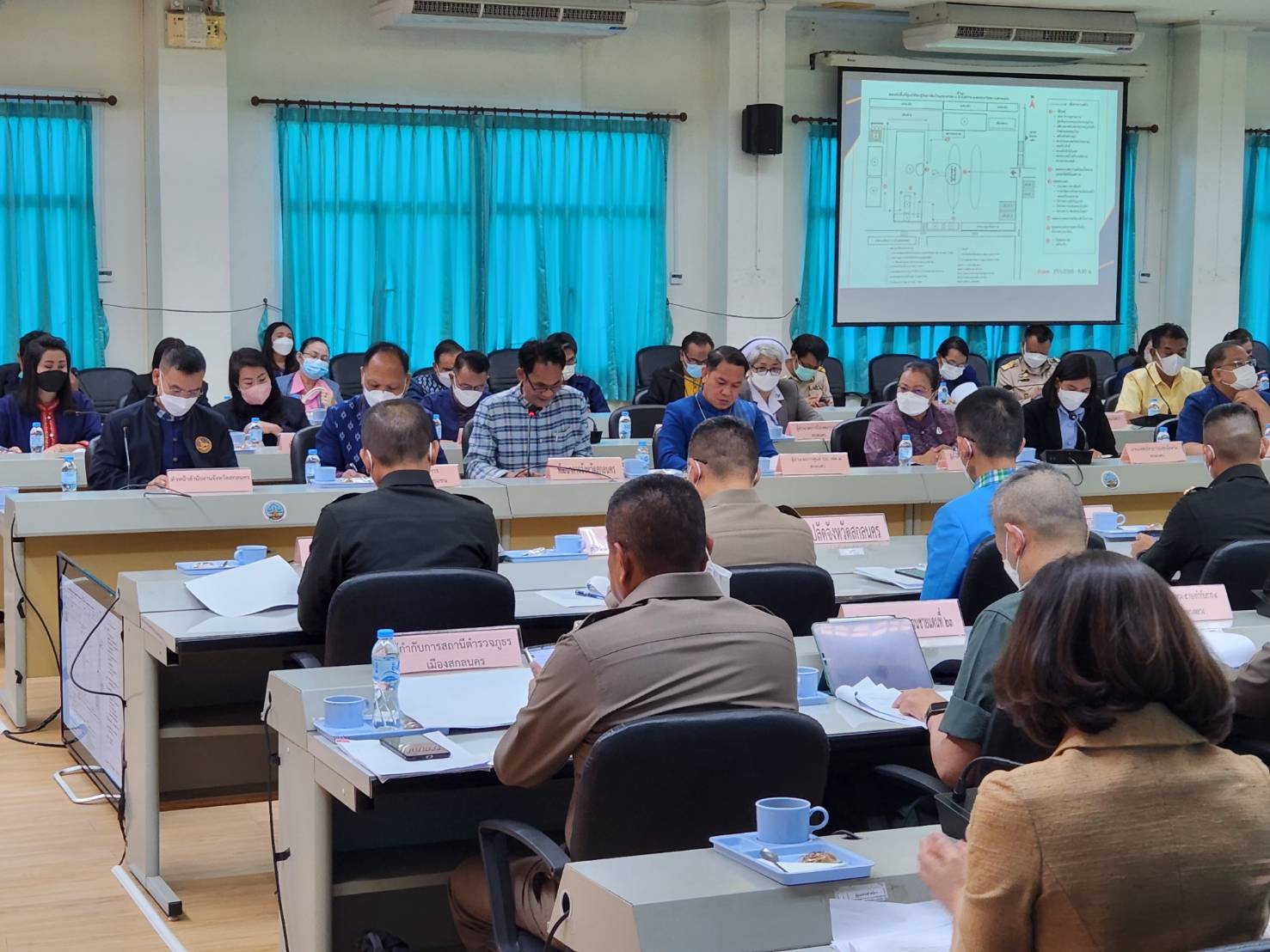 จังหวัดสกลนคร : ประชุมเตรียมความพร้อมการรับเสด็จ สมเด็จพระเจ้าลูกเธอ เจ้าฟ้าสิริวัณณวรี นารีรัตนราชกัญญา เสด็จปฏิบัติภารกิจในพื้นที่จังหวัดสกลนคร