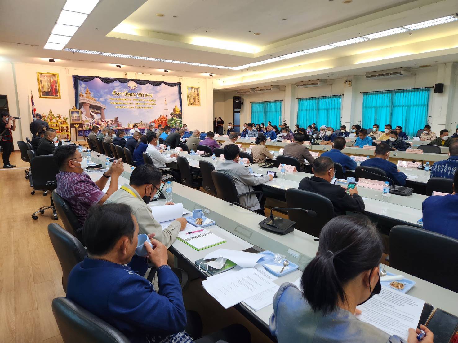 จังหวัดสกลนคร : ประชุมเตรียมความพร้อมการรับเสด็จ สมเด็จพระเจ้าลูกเธอ เจ้าฟ้าสิริวัณณวรี นารีรัตนราชกัญญา เสด็จปฏิบัติภารกิจในพื้นที่จังหวัดสกลนคร