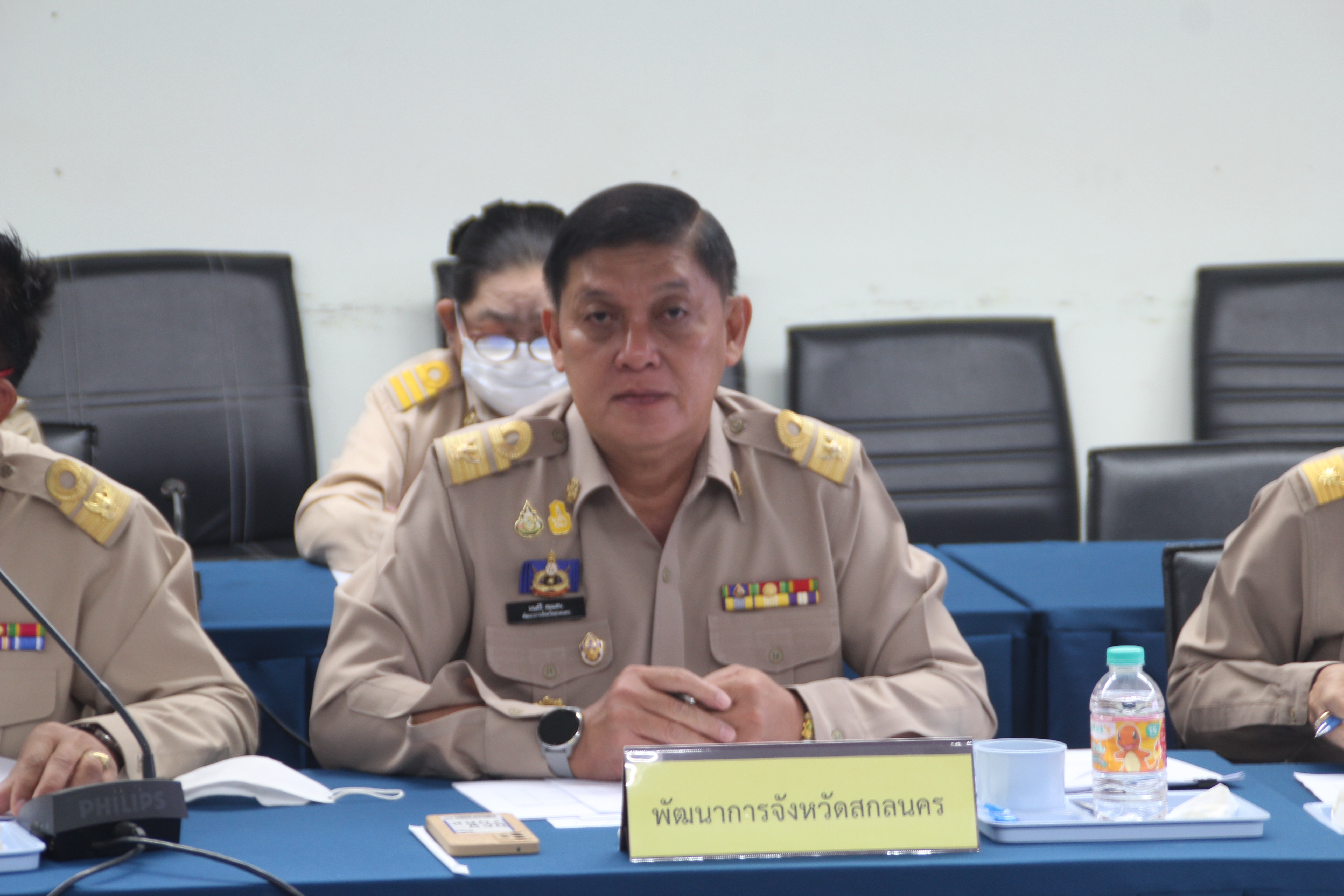 จังหวัดสกลนคร : ประชุมหัวหน้าหน่วยงานสังกัดกระทรวงมหาดไทย และนายอำเภอ ประจำเดือนกุมภาพันธ์ 2566