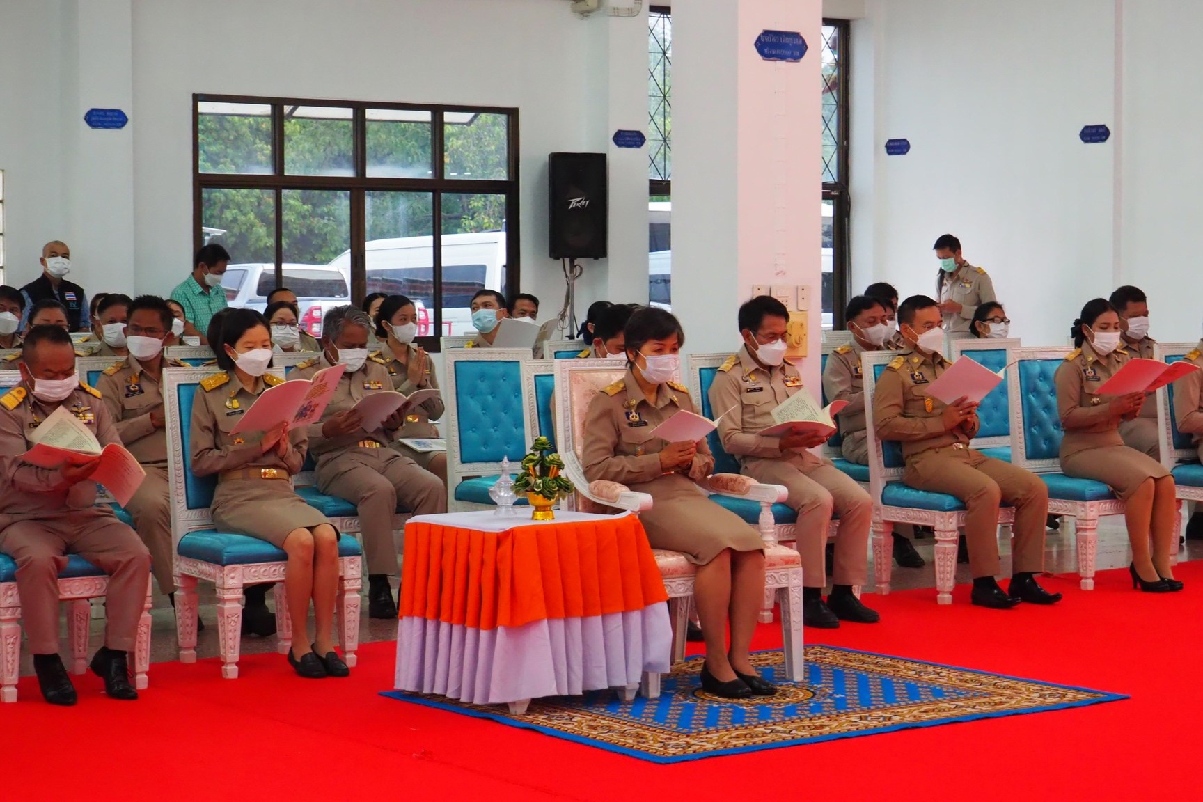 จังหวัดสกลนคร : จัดพิธีเจริญพระพุทธมนต์ เจริญจิตตภาวนา และทำบุญตักบาตร เพื่อถวายพระพรแด่สมเด็จพระเจ้าลูกเธอ เจ้าฟ้าพัชรกิติยาภา นเรนทิราเทพยวดี กรมหลวงราชสาริณีสิริพัชร มหาวัชรราชธิดา
