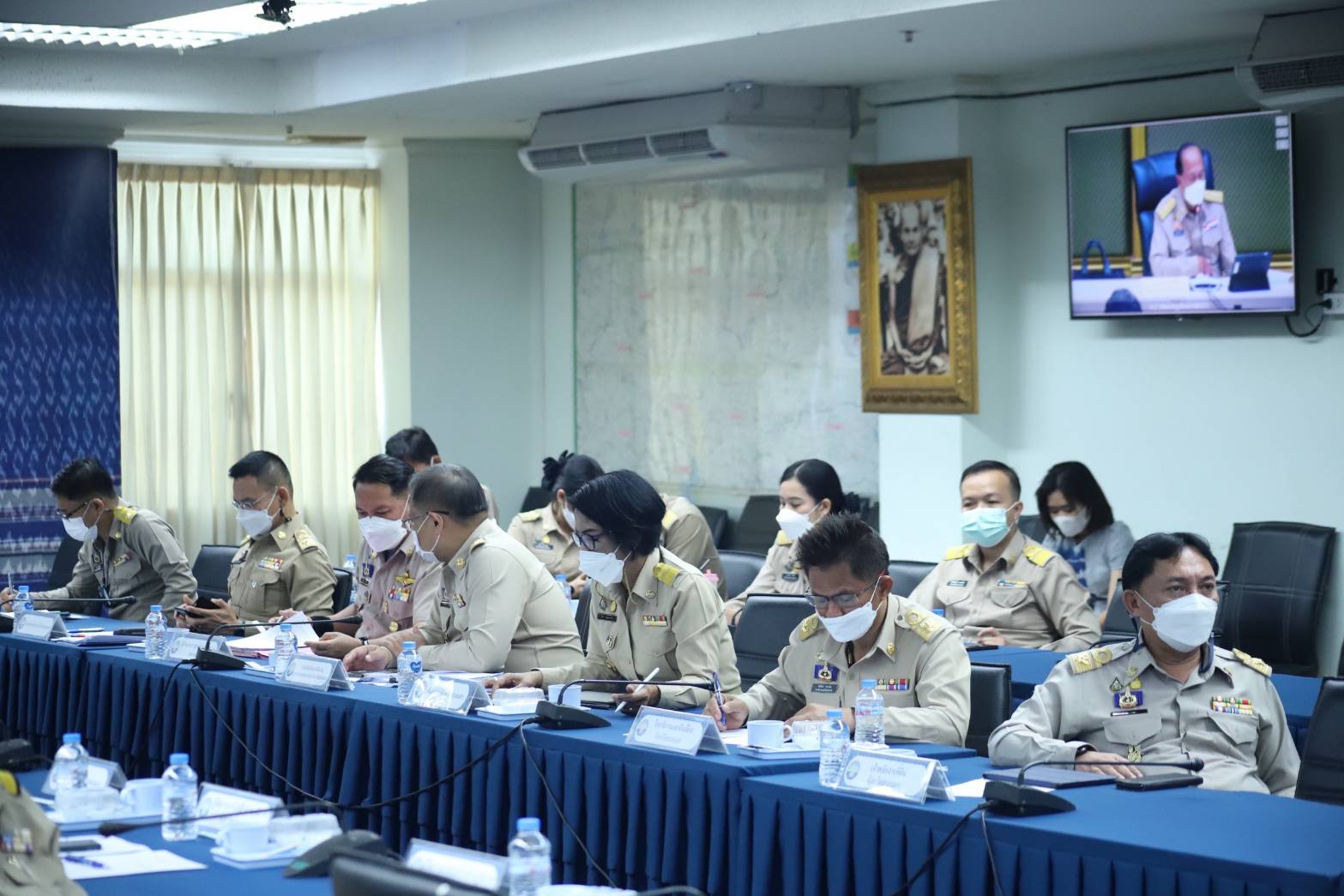 จังหวัดสกลนคร : ร่วมประชุมขับเคลื่อนและติดตามงานนโยบายของรัฐบาล งานภารกิจสำคัญของกระทรวงมหาดไทย ประจำปีงบประมาณ พ.ศ. 2566 (VCS)