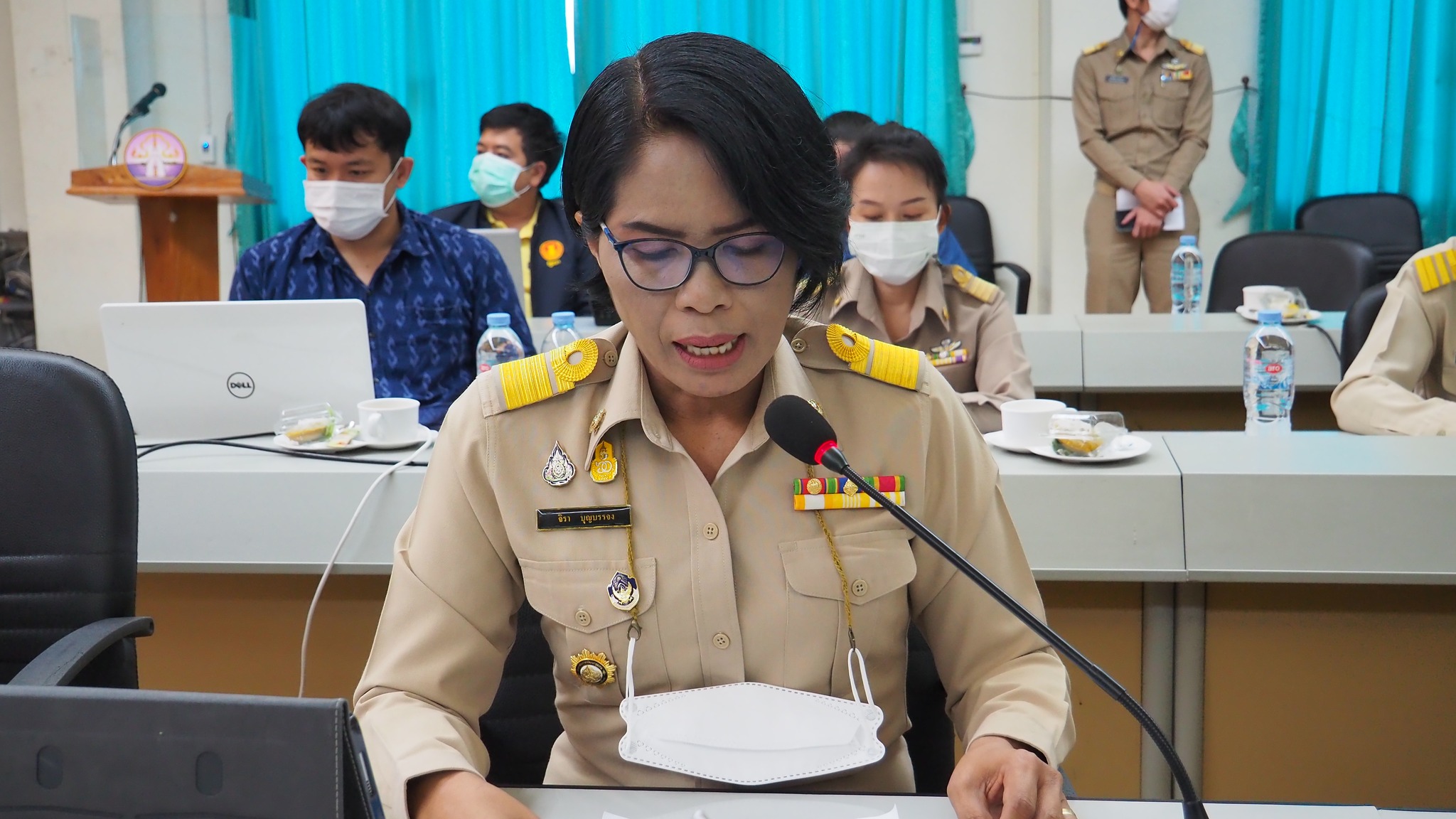 พช. สกลนคร : ร่วมต้อนรับคณะกรรมการธิการการแก้ไขปัญหาความยากจนและลดความเหลื่อมล้ำ วุฒิสภา ปฏิบัติภารกิจในพื้นที่จังหวัดสกลนคร