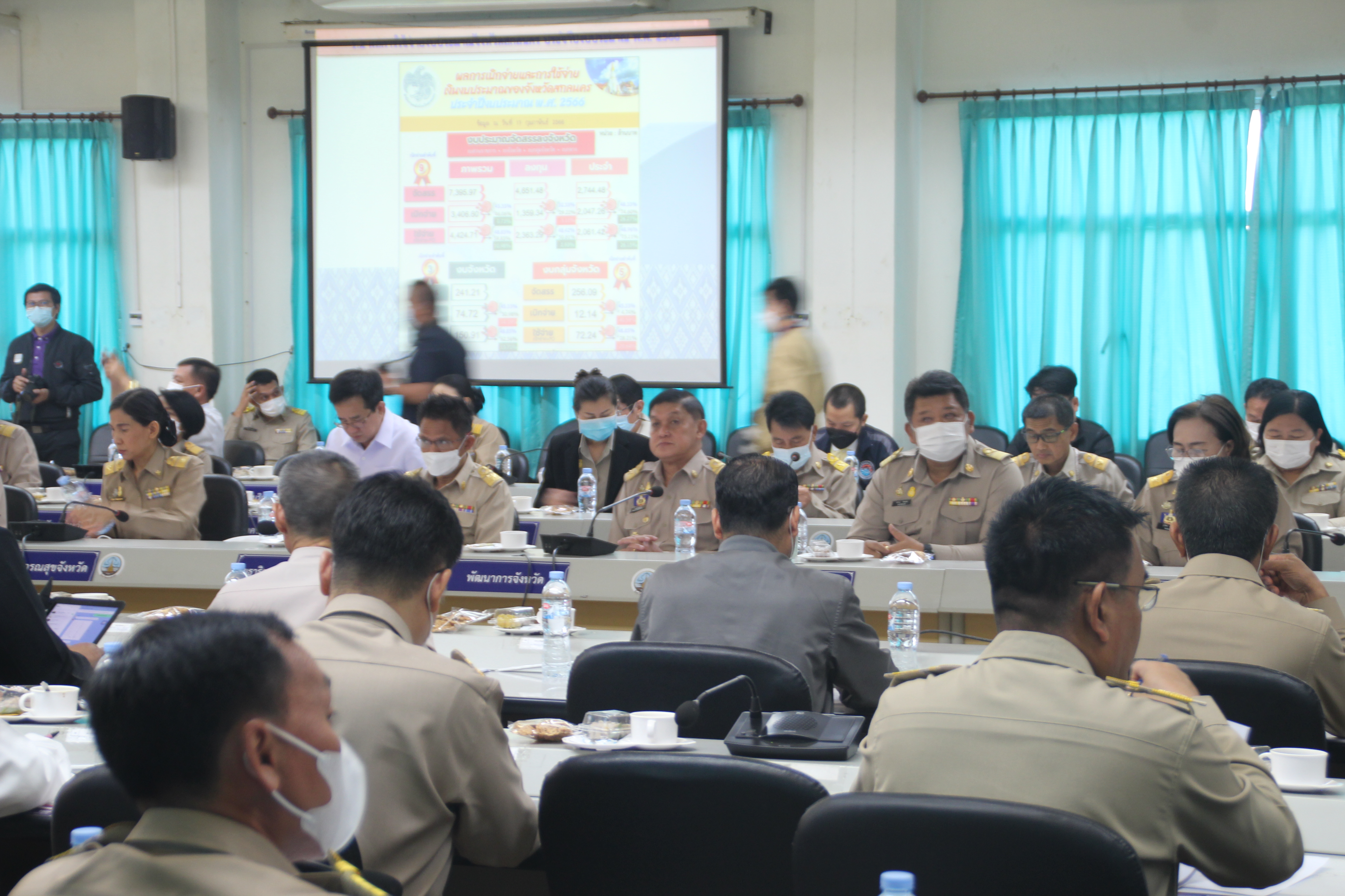 จังหวัดสกลนคร : ประชุมคณะกรมการจังหวัดและหัวหน้าส่วนราชการประจำจังหวัดสกลนคร ประจำเดือนกุมภาพันธ์ 2566