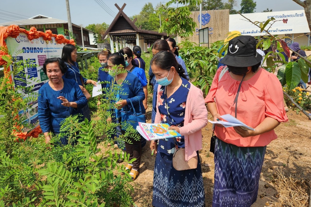 “วิชชาลัยดอนกอย วิถีแห่งการพัฒนาที่ยั่งยืน” : ต้อนรับคณะศึกษาดูงานจากอำเภอวานรนิวาส จังหวัดสกลนคร ตามโครงการส่งเสริมและพัฒนาอาชีพ ตามหลักปรัชญาของเศรษฐกิจพอเพียง