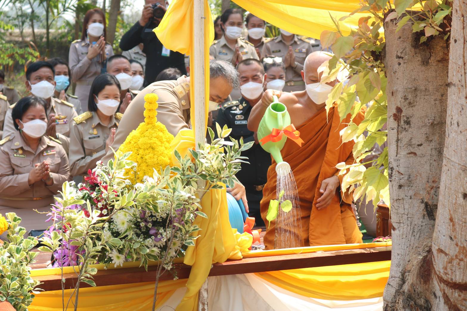 จังหวัดสกลนคร : จัดพิธีปลูกต้นพระศรีมหาโพธิ์ เพื่อน้อมถวายพระราชกุศลแด่สมเด็จพระเจ้าลูกเธอ เจ้าฟ้าพัชรกิติยาภา นเรนทิราเทพยวดี กรมหลวงราชสาริณีสิริพัชร มหาวัชรราชธิดา