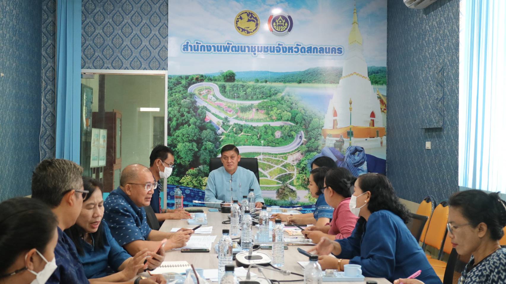 พช. สกลนคร ประชุมคณะทำงานพิจารณาจัดทำข้อตกลงการปฏิบัติราชการและประเมินผลการปฏิบัติราชการของข้าราชการสังกัดกรมการพัฒนาชุมชน จังหวัดสกลนคร ประจำปีงบประมาณ พ.ศ.2566