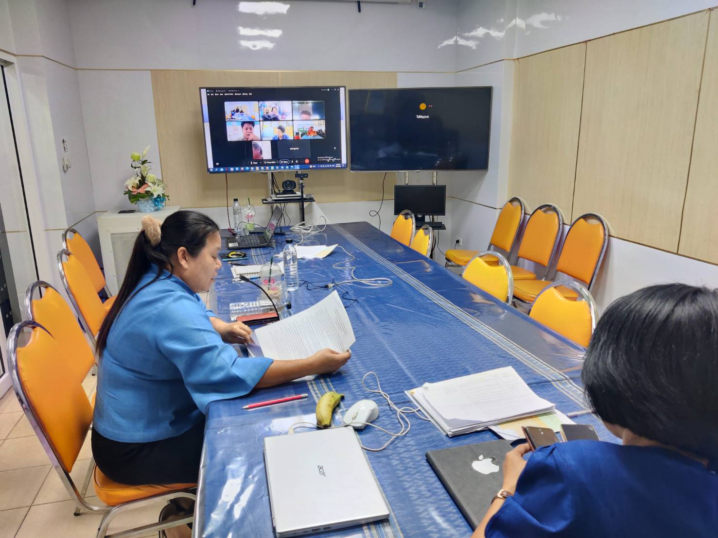 พช.สกลนคร : ขับเคลื่อนการดำเนินงานโครงการพัฒนาชุมชนดิจิทัล 4.0  ประจำปี 2566  ผ่านระบบ  Cisco WebEx